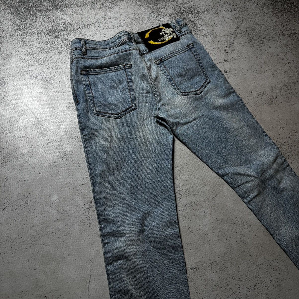 Roberto Cavalli vintage just cavalli flared light blue jeans roberto cavalli Size 27" / US 4 / IT 40 - 3 Thumbnail