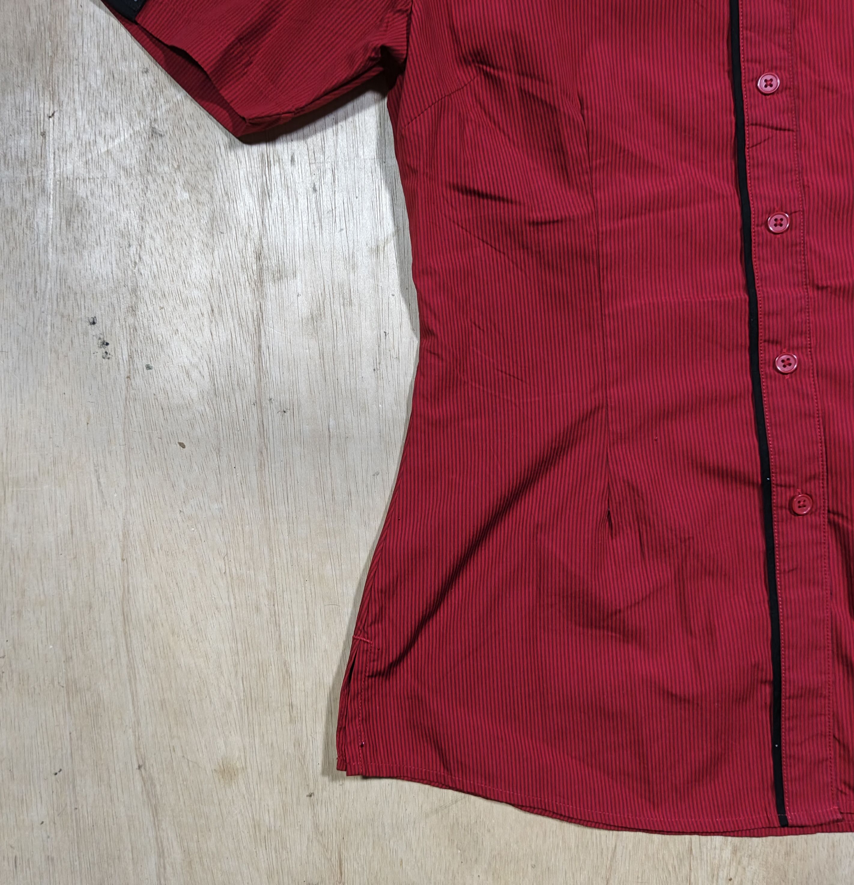 Other McDonald's Apparel Collection Red Pinstripe Uniform Shirt Size L / US 10 / IT 46 - 4 Thumbnail