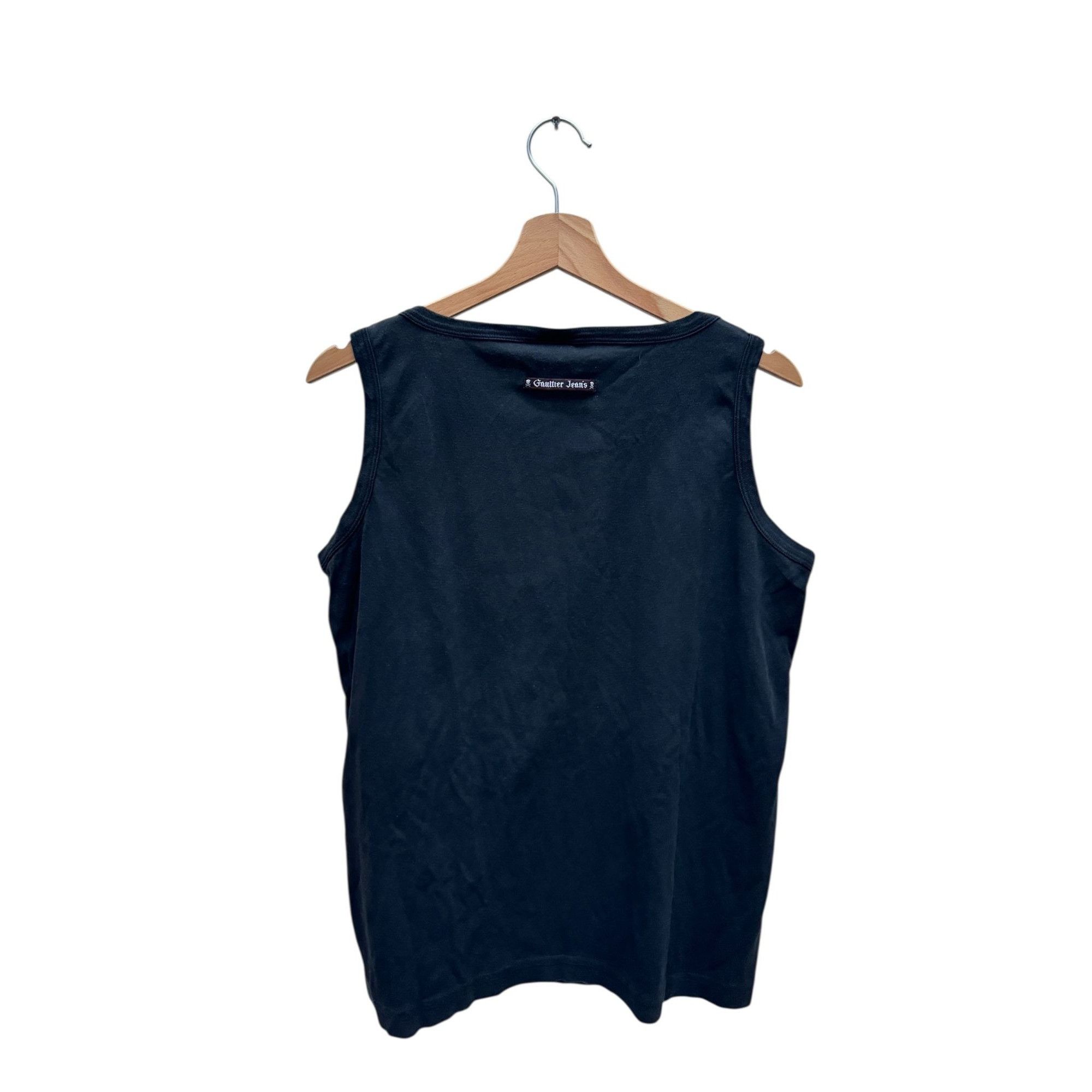Jean Paul Gaultier Black Gaultier Jeans Tank Top Size L / US 10 / IT 46 - 3 Thumbnail