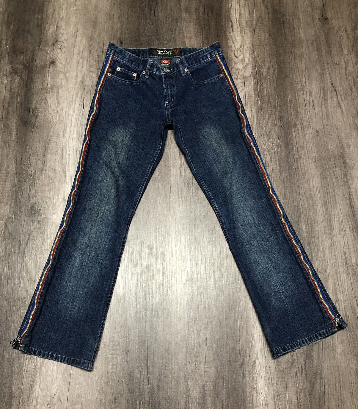 Designer × Hysteric Glamour Vintage Gazoz Jeans Rare Zipper Design Size US 29 - 2 Thumbnail