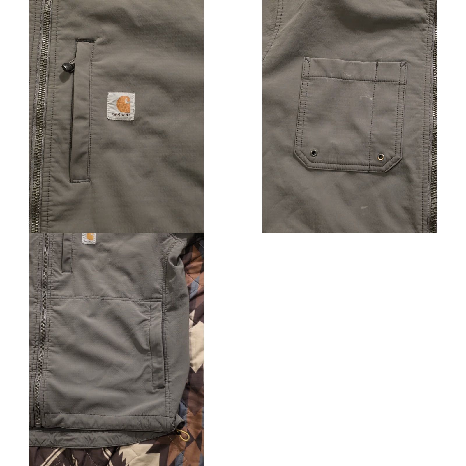 Carhartt Carhartt 102703 022 Rough Cut Soft Shell Full Zip Jacket Gray Men's XL Size US XL / EU 56 / 4 - 9 Thumbnail
