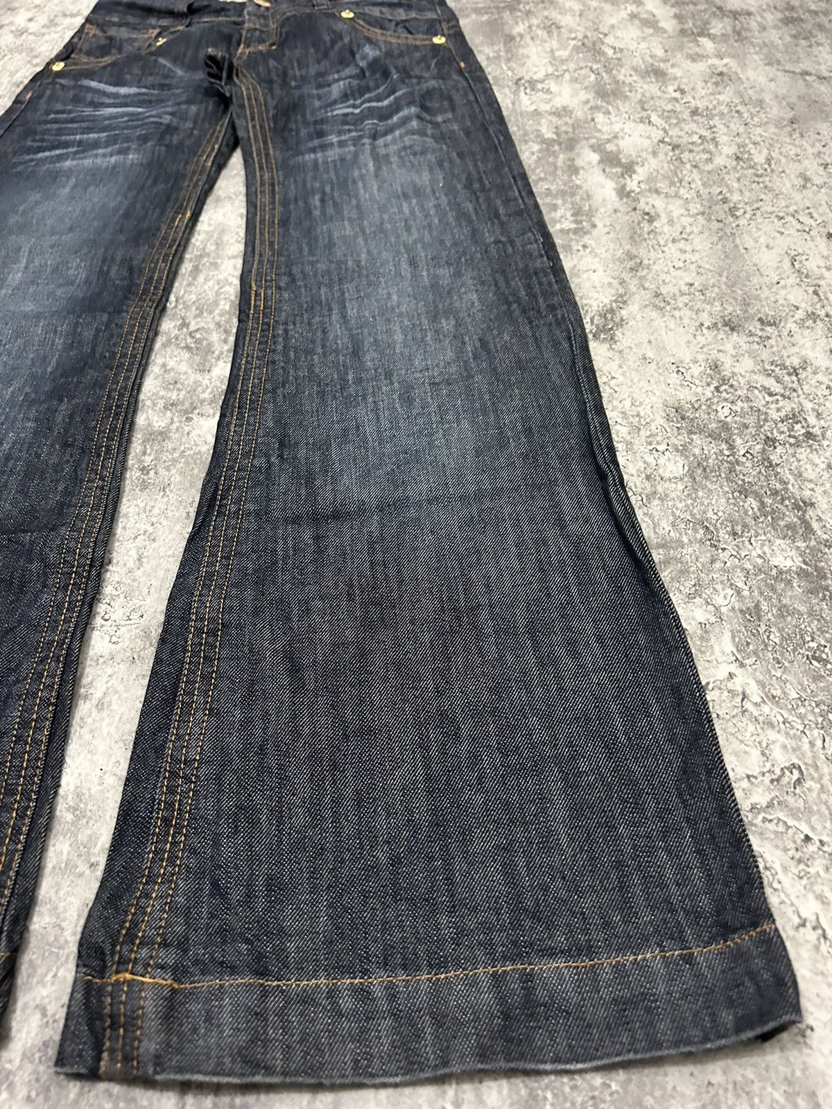 If Six Was Nine × Japanese Brand × Tornado Mart Japanese Sky Bomber Flare Jeans Size US 30 / EU 46 - 5 Thumbnail