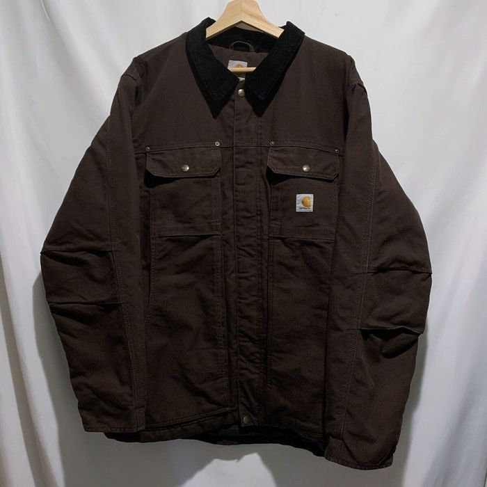 Carhartt Carhartt Full Swing Chore Coat Work Jacket XL Dark Brown | Grailed