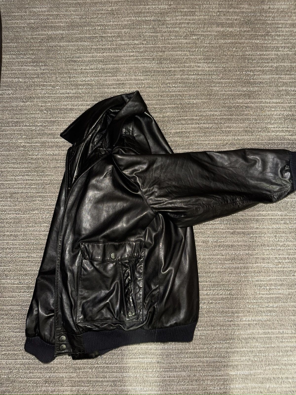 Jordan Brand × Nike × Vintage Jordan Lambskin Leather Jacket Size US L / EU 52-54 / 3 - 3 Thumbnail
