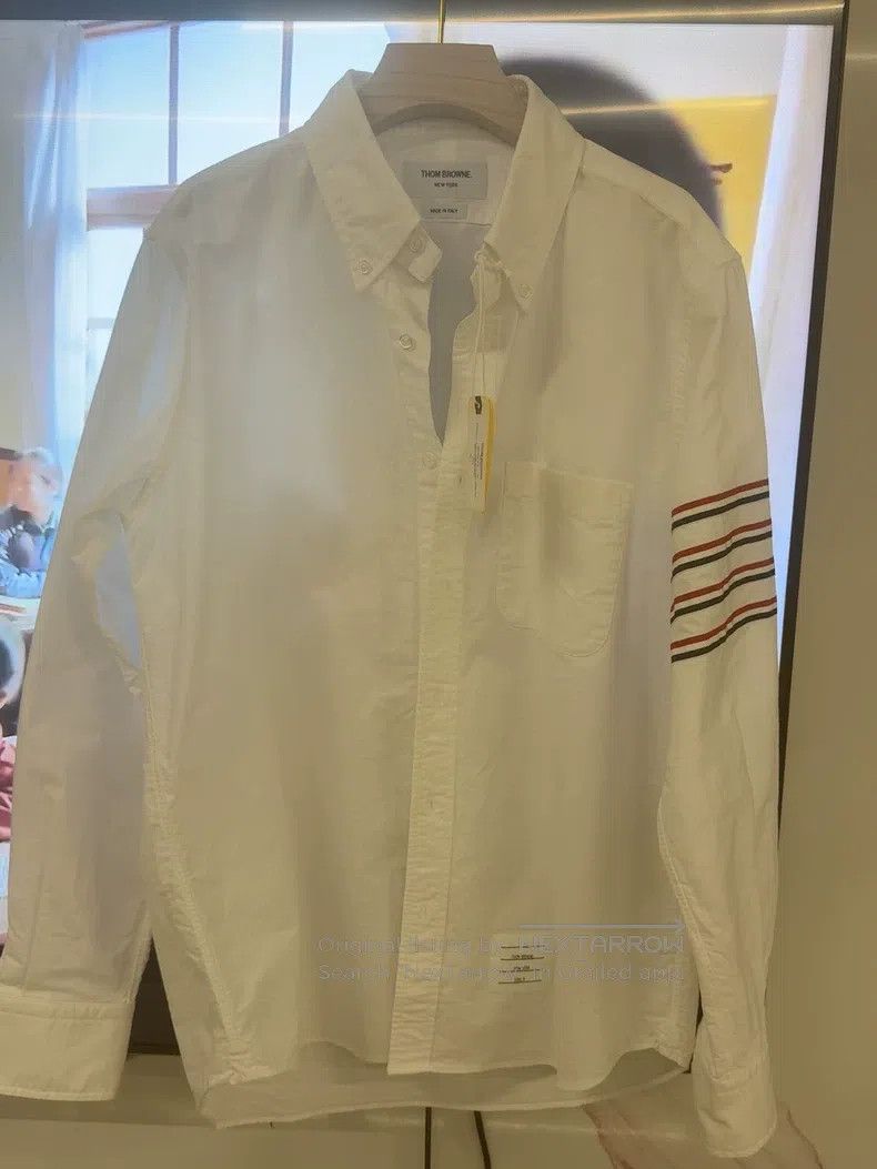 Thom Browne Thom Browne Ribbed Long Sleeve Shirt Size US L / EU 52-54 / 3 - 1 Thumbnail
