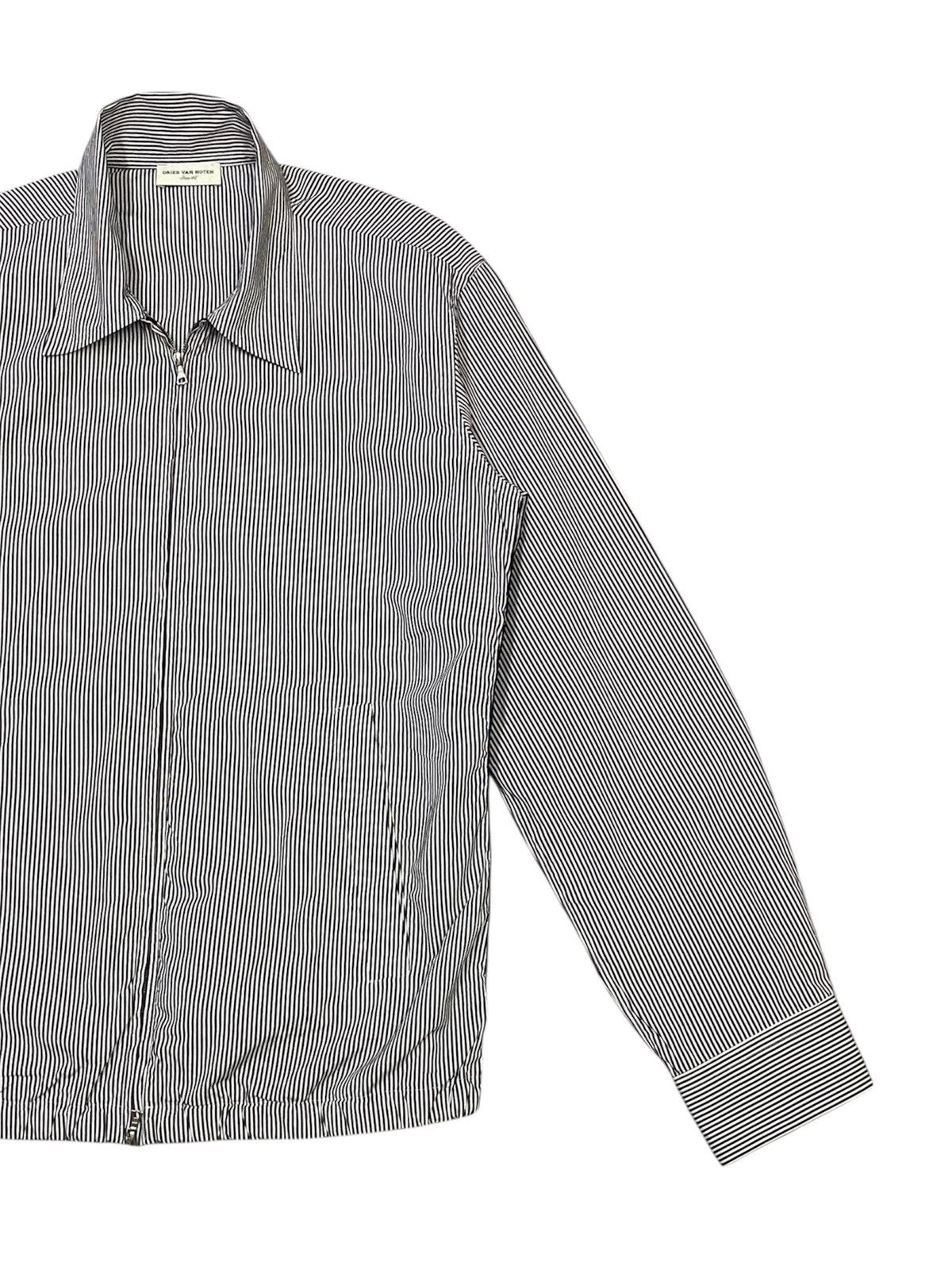 Dries Van Noten Dries Van Noten Charcoal Stripe Thin Cotton Jacket Size L / US 10 / IT 46 - 6 Thumbnail