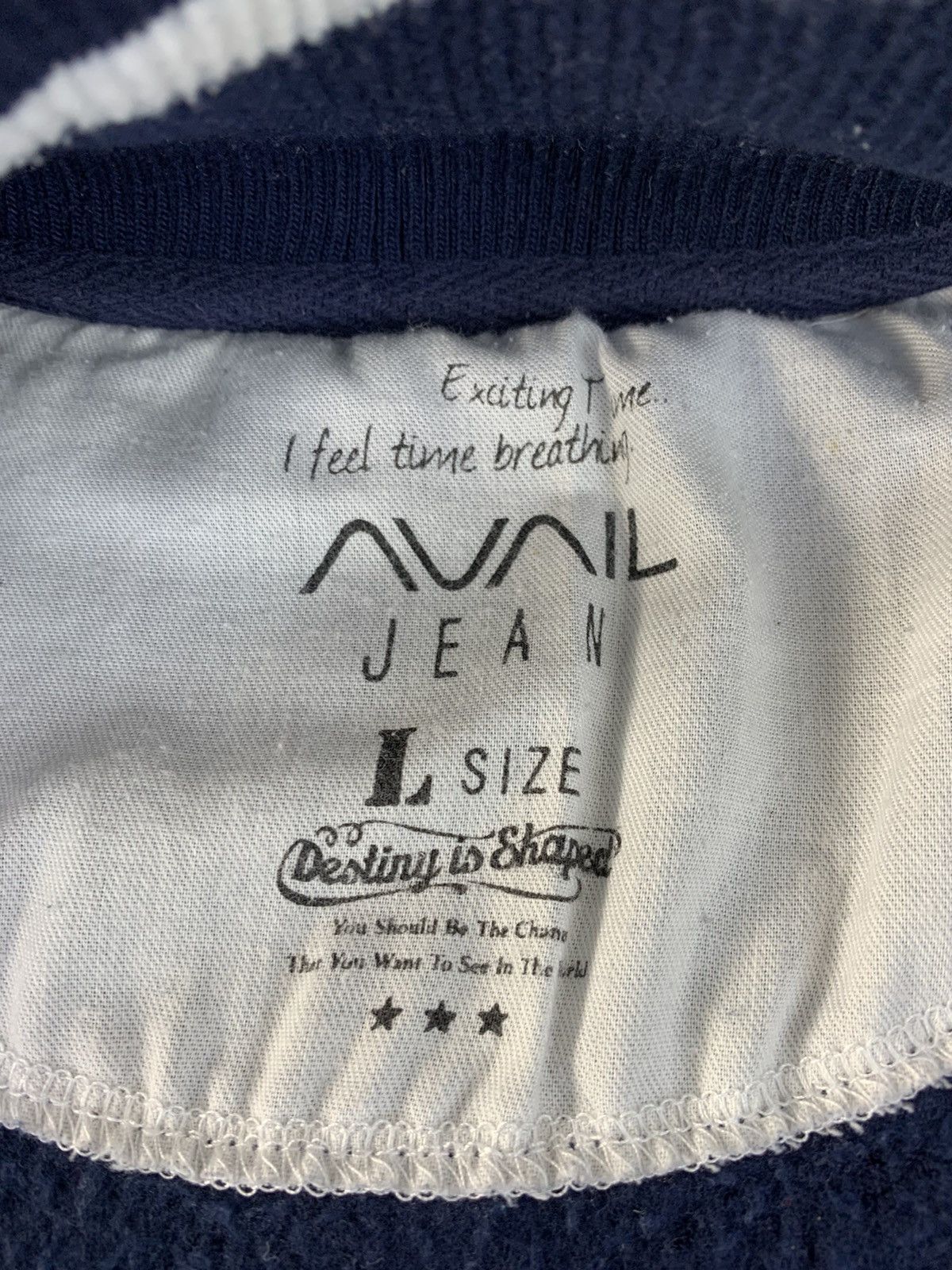 Japanese Brand Hype Avail Jean Avant Garde Simple Varsity Jacket Size M / US 6-8 / IT 42-44 - 6 Thumbnail