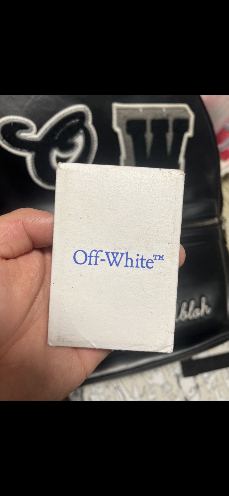 Off-White Off-White Varsity Patch Leather Backpack Size 40 - 10 Thumbnail
