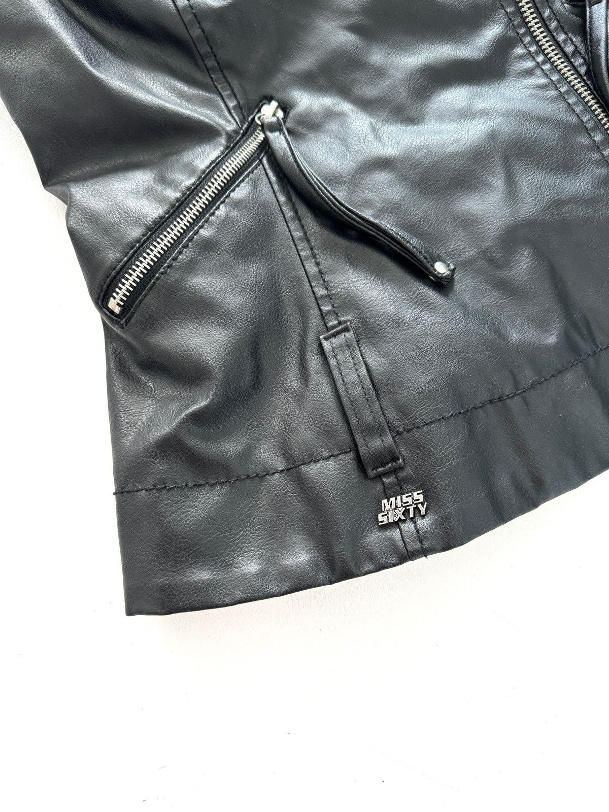 Miss Sixty Miss Sixty Leather Vest Jacket Size M / US 6-8 / IT 42-44 - 4 Thumbnail