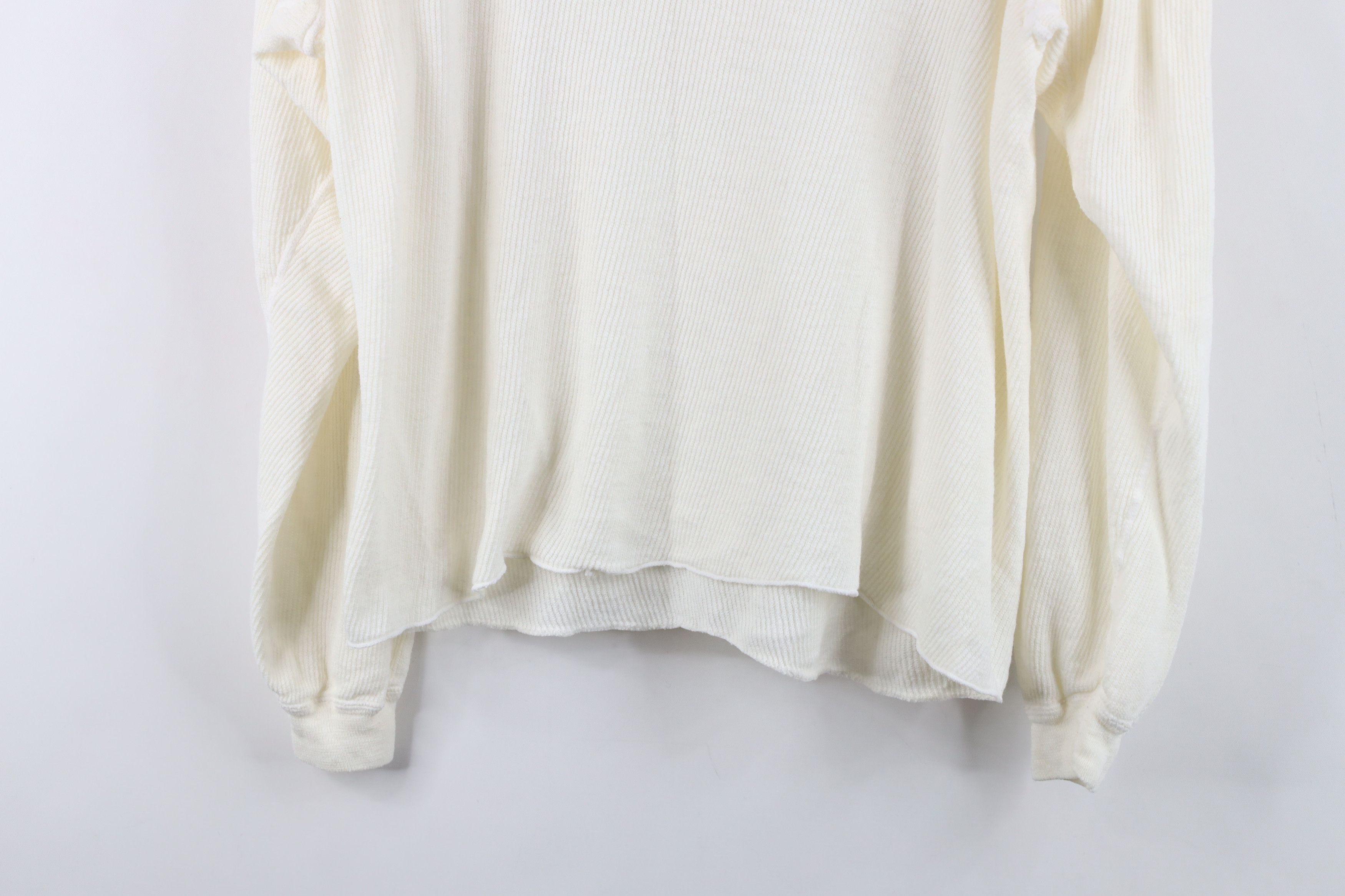 Vintage Vintage 70s Streetwear Thermal Waffle Knit T-Shirt White USA Size XL / US 12-14 / IT 48-50 - 10 Thumbnail