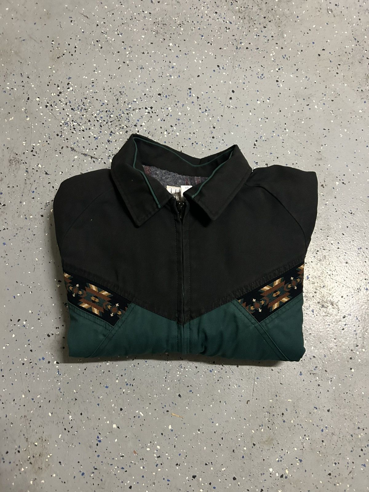 Other Vintage Green and Black Heavyweight Jacket Size US L / EU 52-54 / 3 - 3 Thumbnail