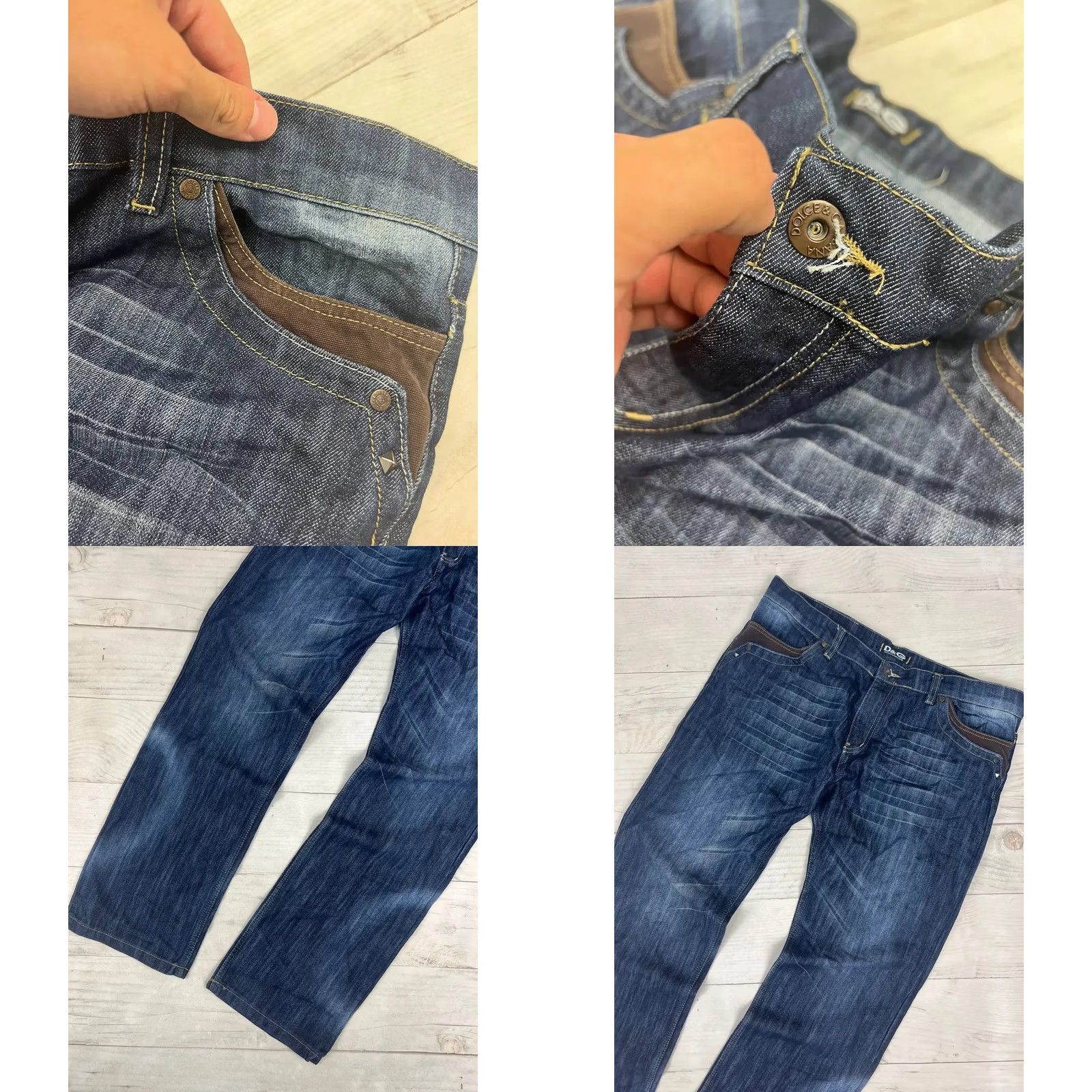 Dolce & Gabbana VINTAGE Dolce&Gabbana Jeans Big Logo Denim DG Y2K 90s Men Size 38 Blue Size US 38 / EU 54 - 8 Thumbnail