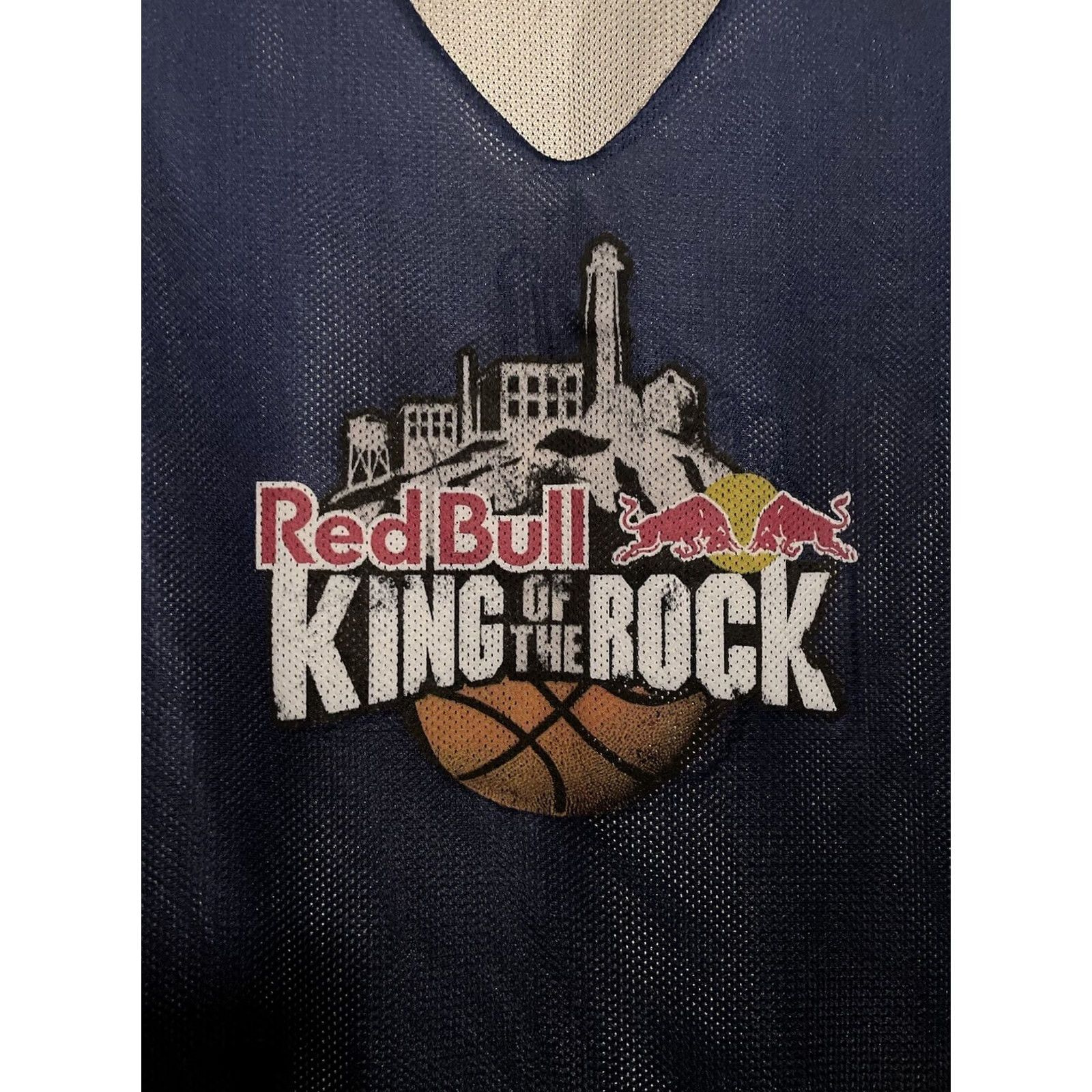 Vintage Red Bull King Of The Rock Reversible Jersey - XL Silver Blue Athletic Wear - Mens Size Size US XL / EU 56 / 4 - 2 Thumbnail