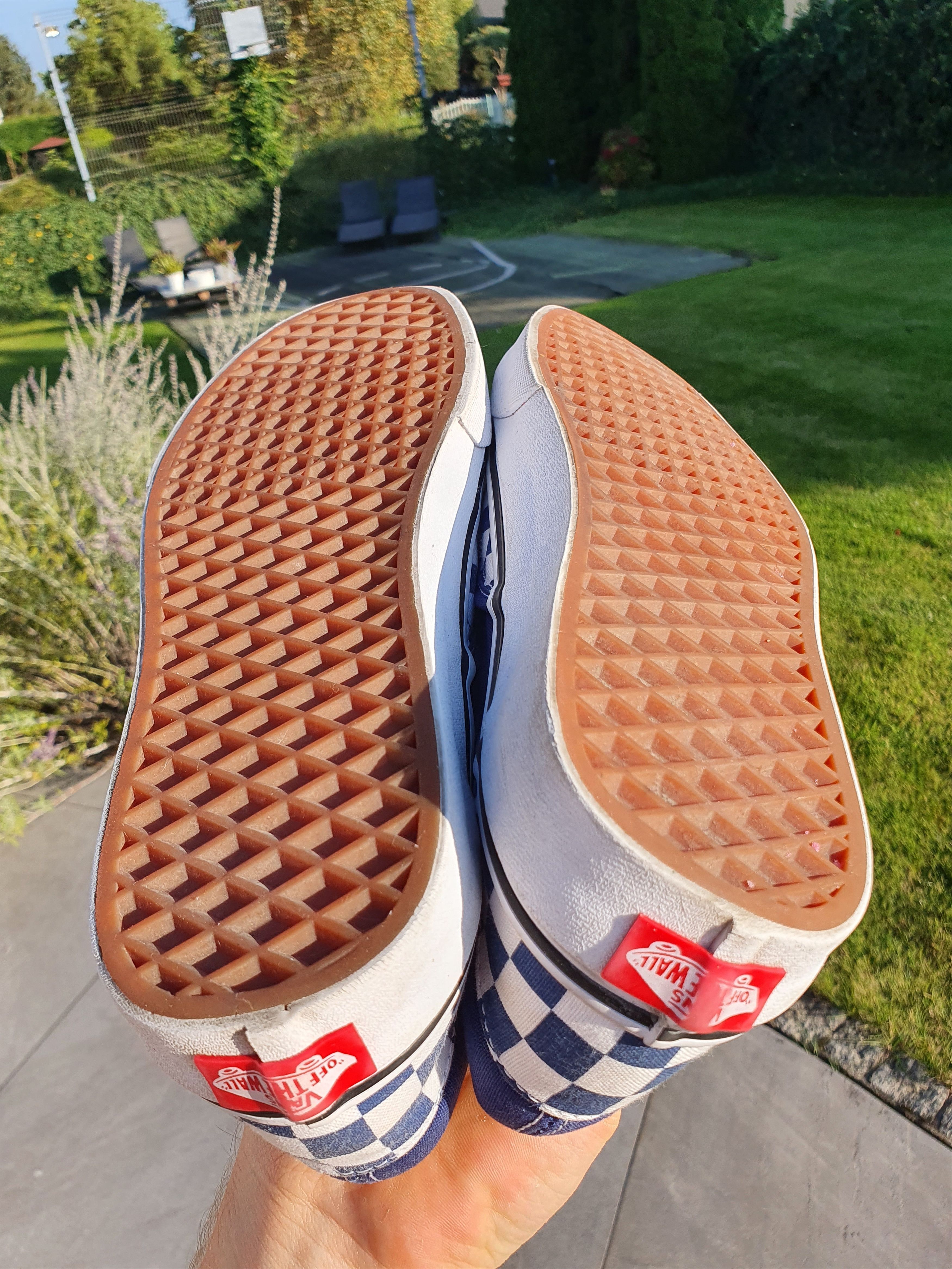 Vans Vans Slip On Checkerboard Navy Blue Size US 10 / EU 43 - 9 Thumbnail