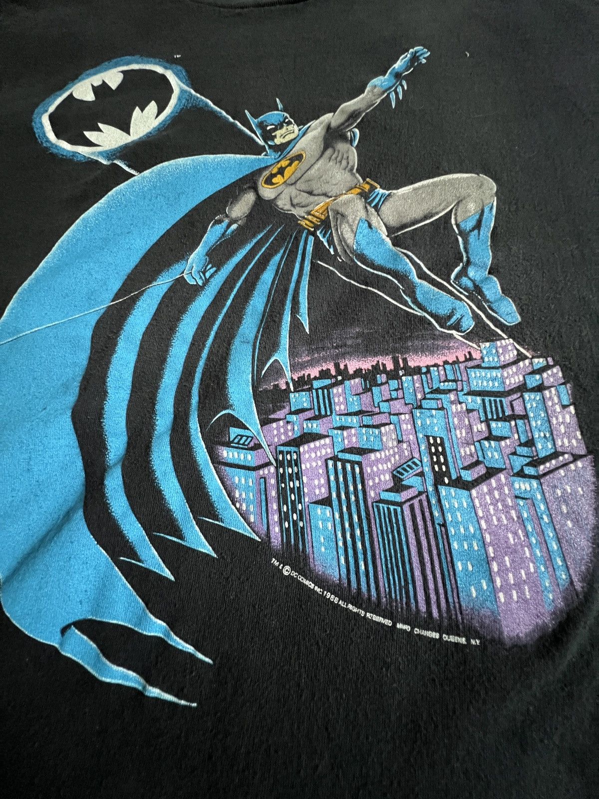 Vintage Vintage Batman DC comic promo t shirt Size US XL / EU 56 / 4 - 3 Thumbnail