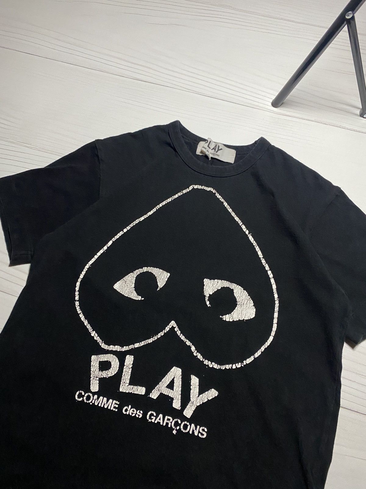 Comme des Garcons PLAY Comme Des Garcons Play Black Invertded Heart Outlin t shirt Size US M / EU 48-50 / 2 - 10 Thumbnail