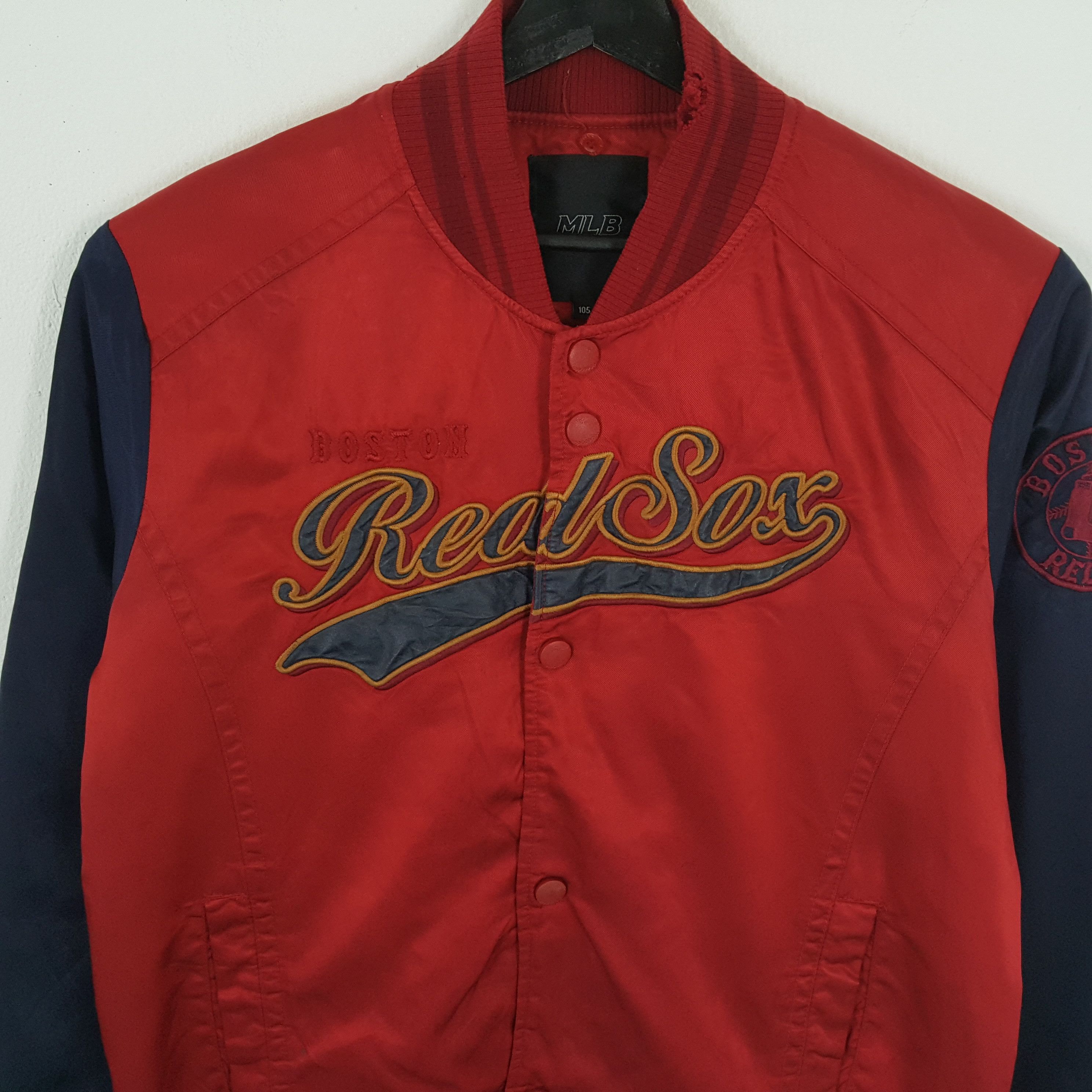 MLB × Vintage BOSTON RED SOX Baseball Team Varsity Jacket Size US L / EU 52-54 / 3 - 2 Thumbnail