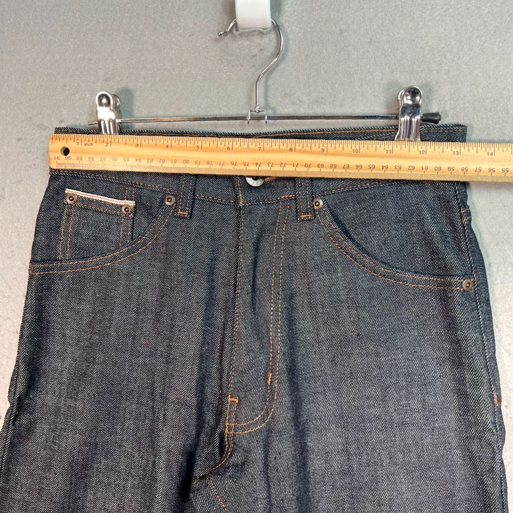 Vintage Naked & Famous Denim Blue Stretch High Rise Skinny Jeans Womens Size 25 Size 42" / US 20 - 5 Thumbnail