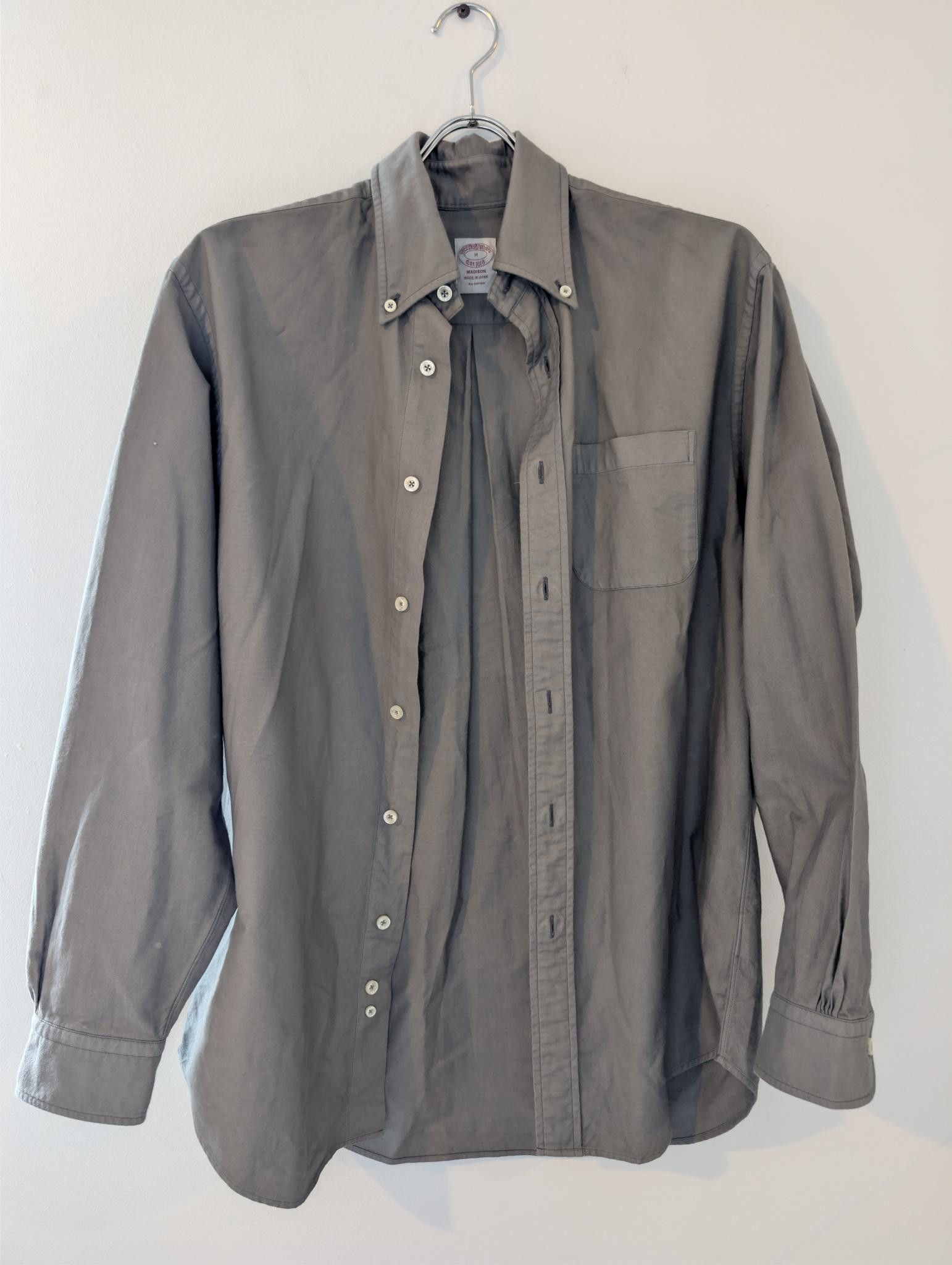 Brooks Brothers Brook's Brothers Grey Shirt Size M Size US M / EU 48-50 / 2 - 1 Thumbnail