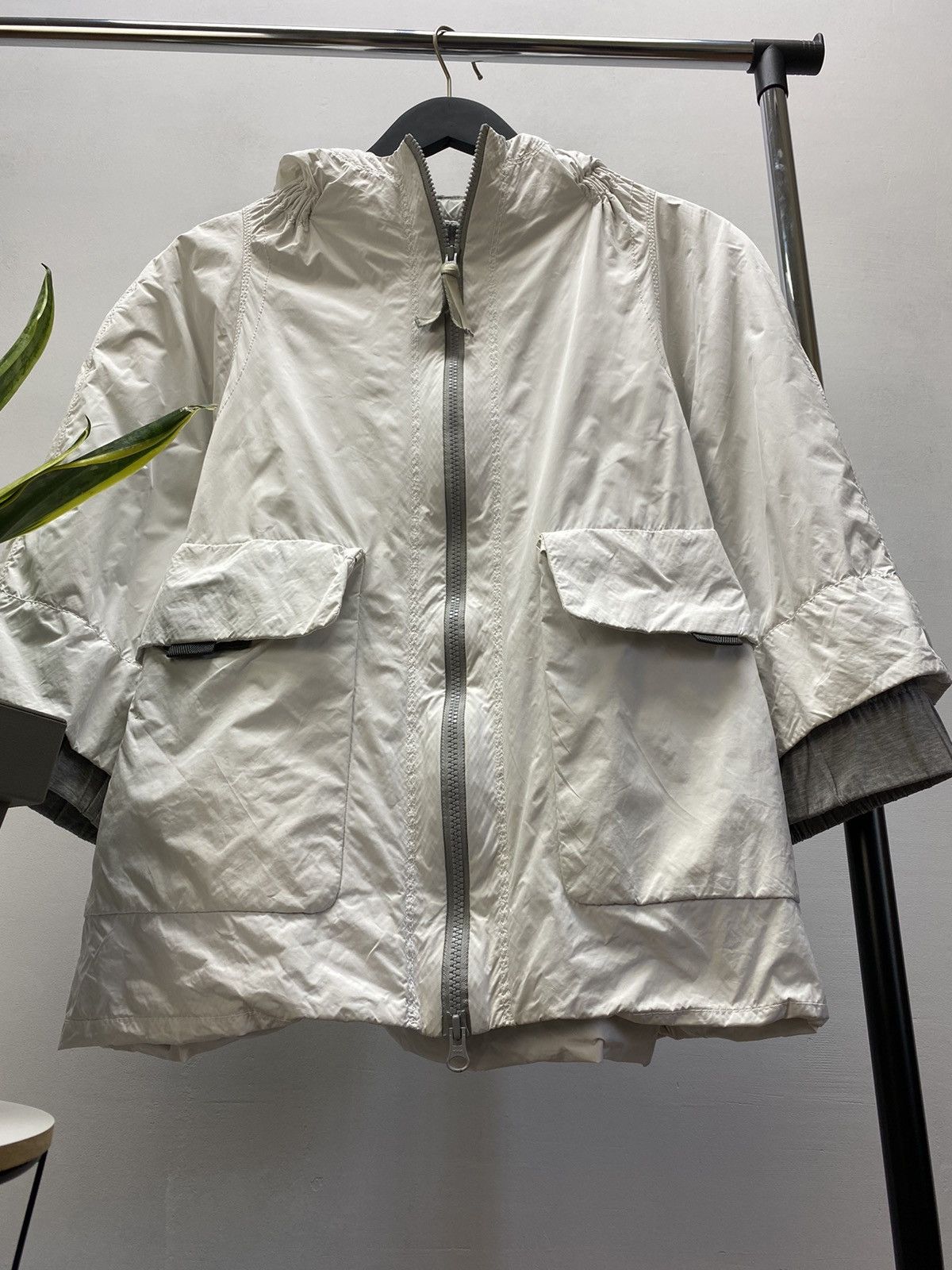 C.P. Company CP COMPANY Women Jacket Size 42 Poncho Style Rare White 42 Size M / US 6-8 / IT 42-44 - 2 Thumbnail
