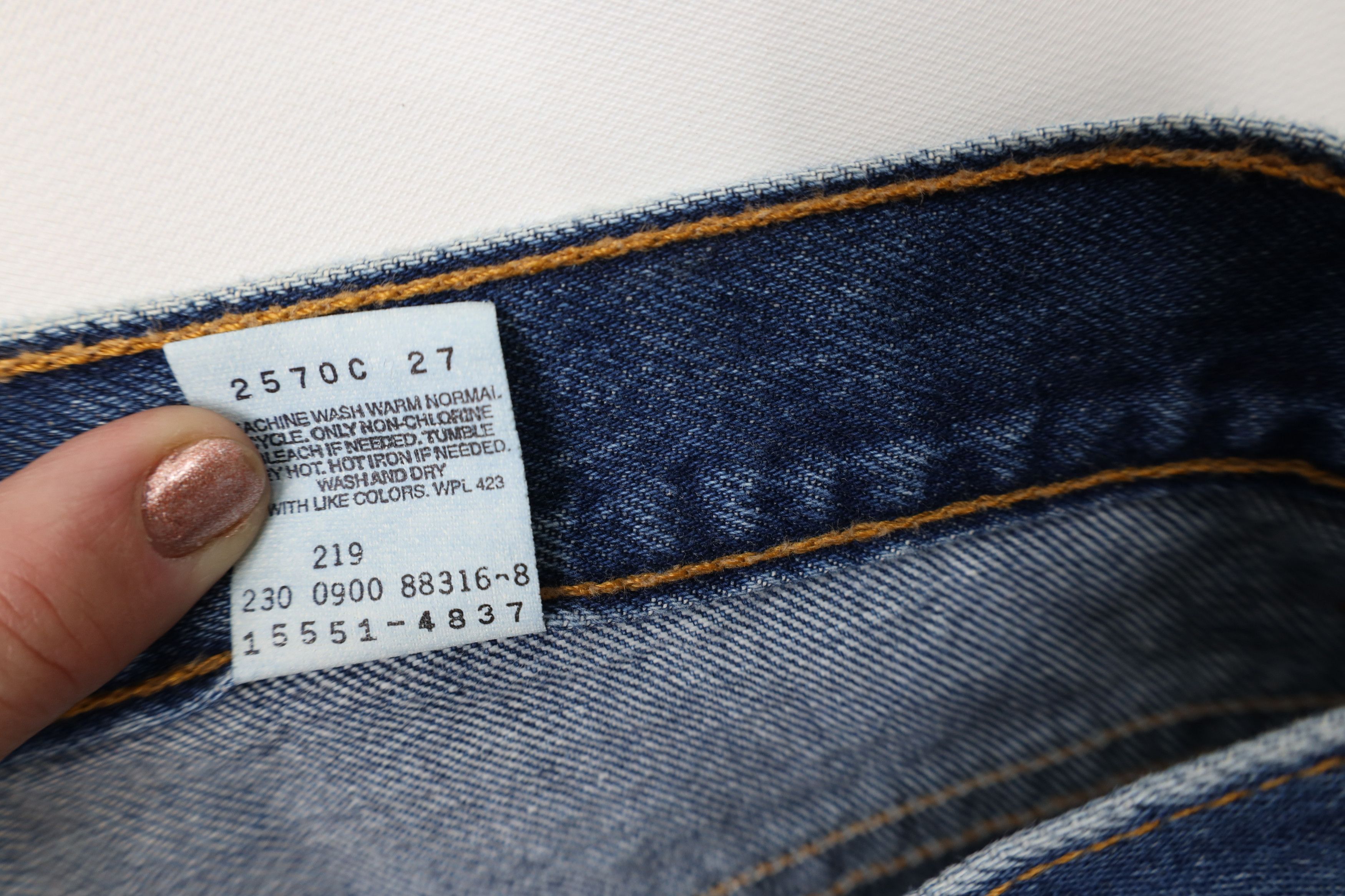 Levi's Vintage Y2K 2000 Levis 550 Fit Tapered Leg Denim Jeans Size 34" / US 12 / IT 48 - 7 Thumbnail
