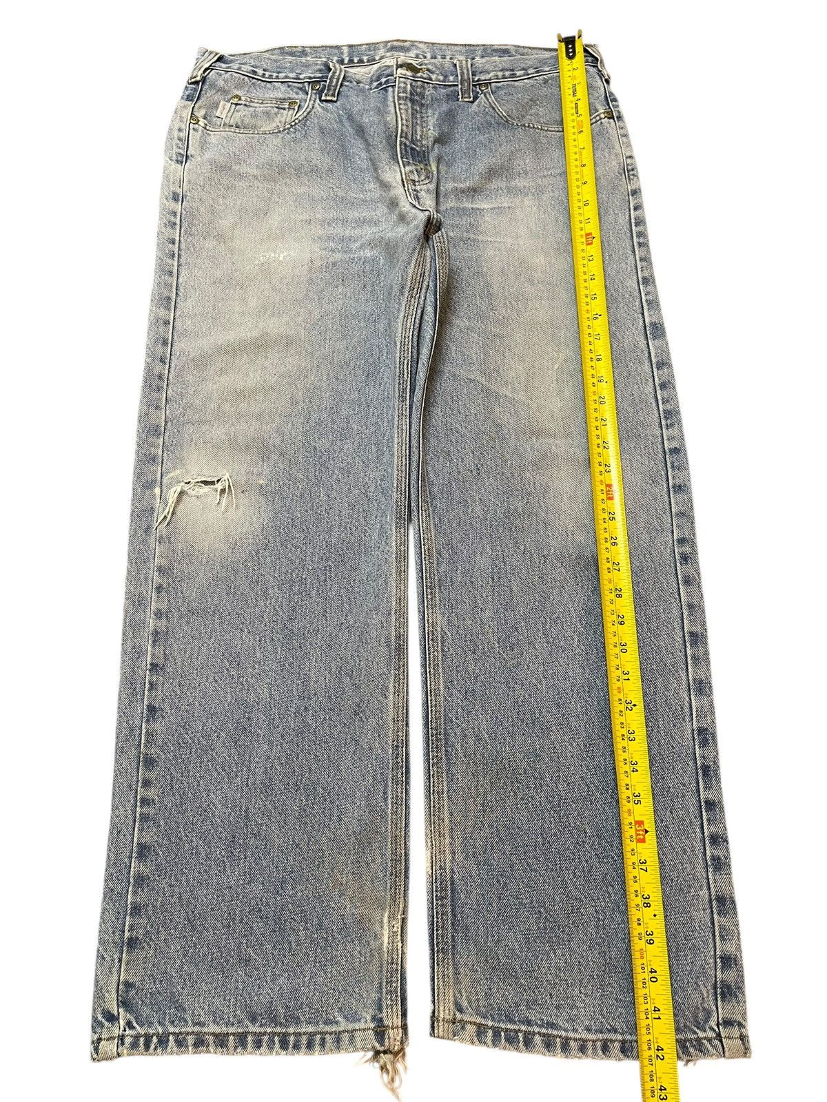 Carhartt Vintage Carhatt Mud Faded Wash Distress Baggy Jeans Size US 38 / EU 54 - 10 Thumbnail