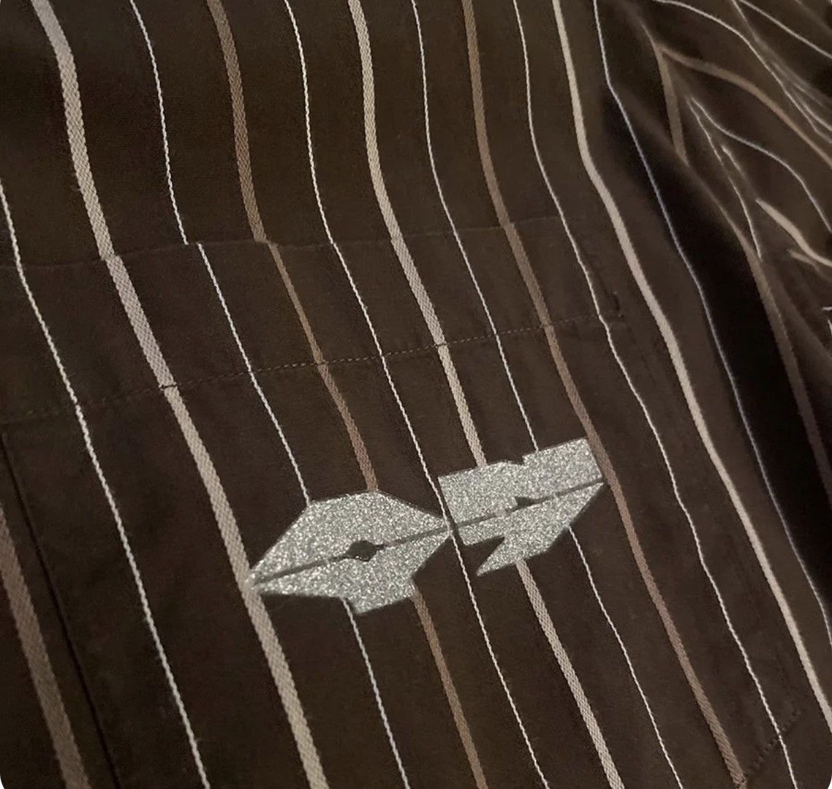 Other ANY7 LAMBO LOGO CHOPD LS DRESS SHIRT - Chocolate Size US S / EU 44-46 / 1 - 3 Thumbnail
