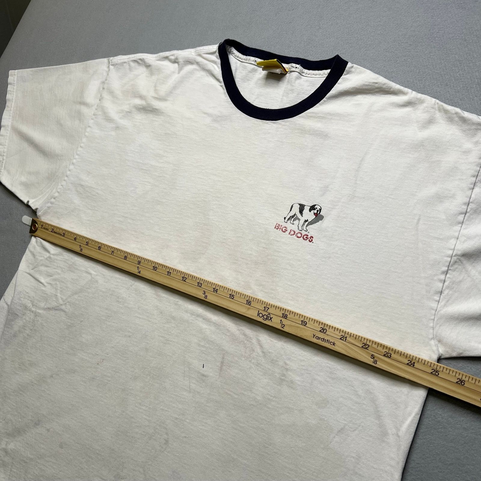 Big Dogs Vintage Big Dogs T Shirt Mens XXL White Ringer Attitude Y2K Size US XXL / EU 58 / 5 - 5 Thumbnail