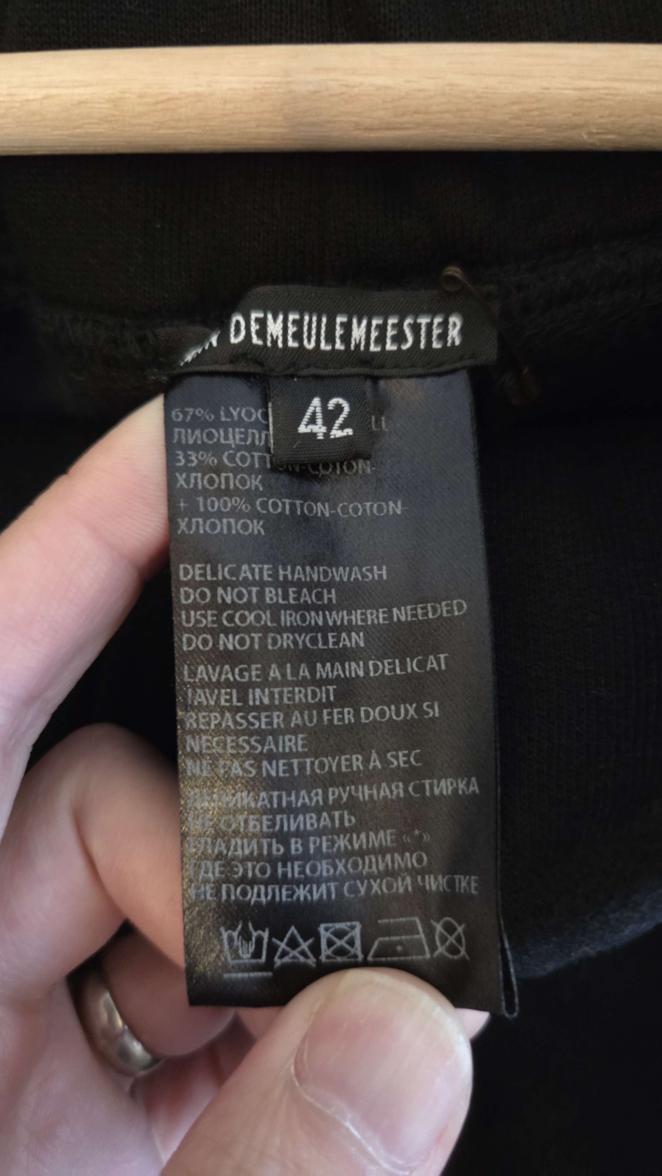 Ann Demeulemeester Ann Demeulemeester black cotton pants see sizing note Size US 28 / EU 44 - 4 Thumbnail