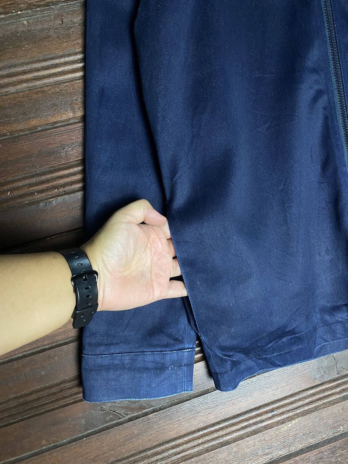 A.P.C. × Vintage Vintage A.P.C Denim Cotton Zipper hoodie Size US S / EU 44-46 / 1 - 6 Thumbnail