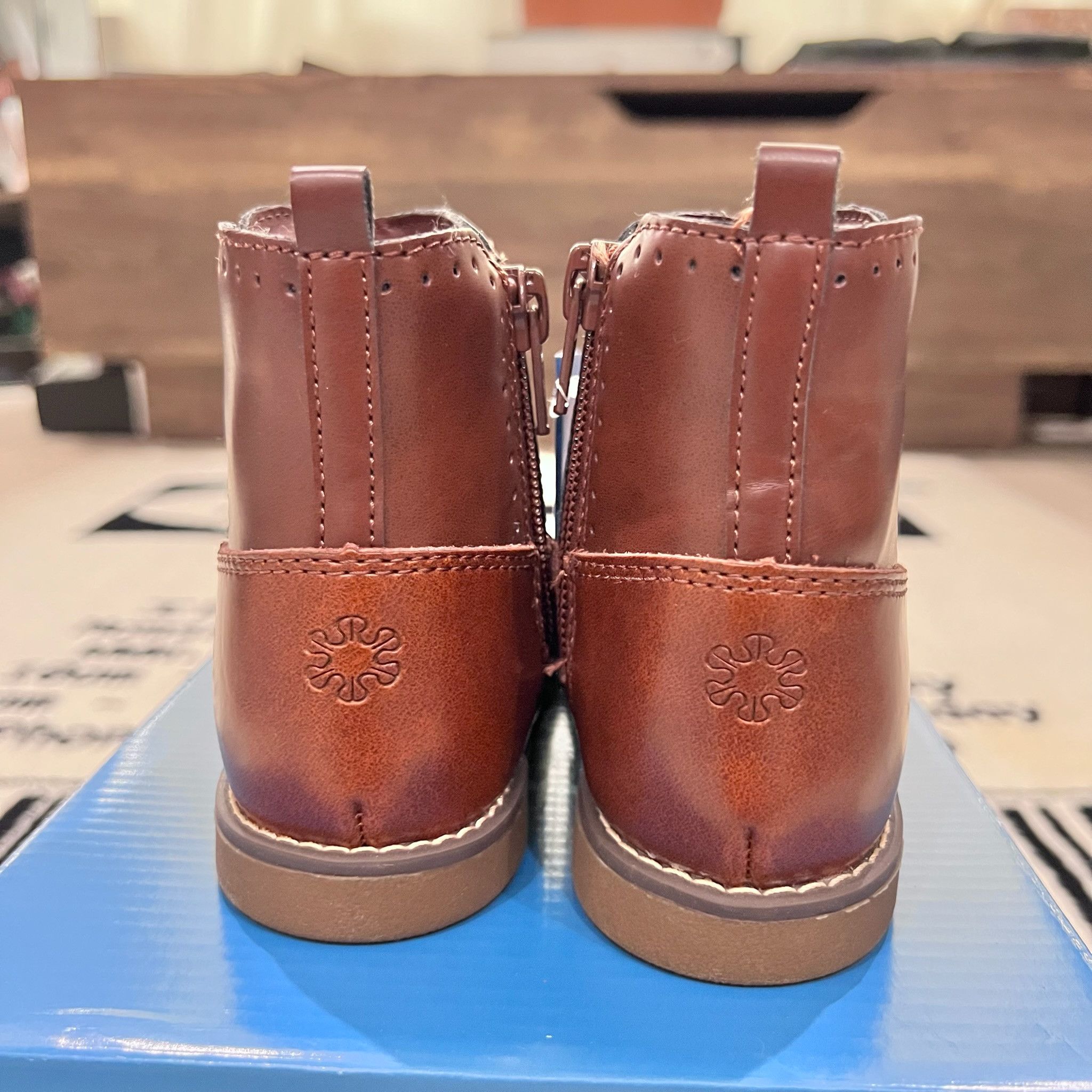 Other Stride Rite Stella Leather Boots Slip On - Cedar Size US 9 / EU 42 - 4 Thumbnail