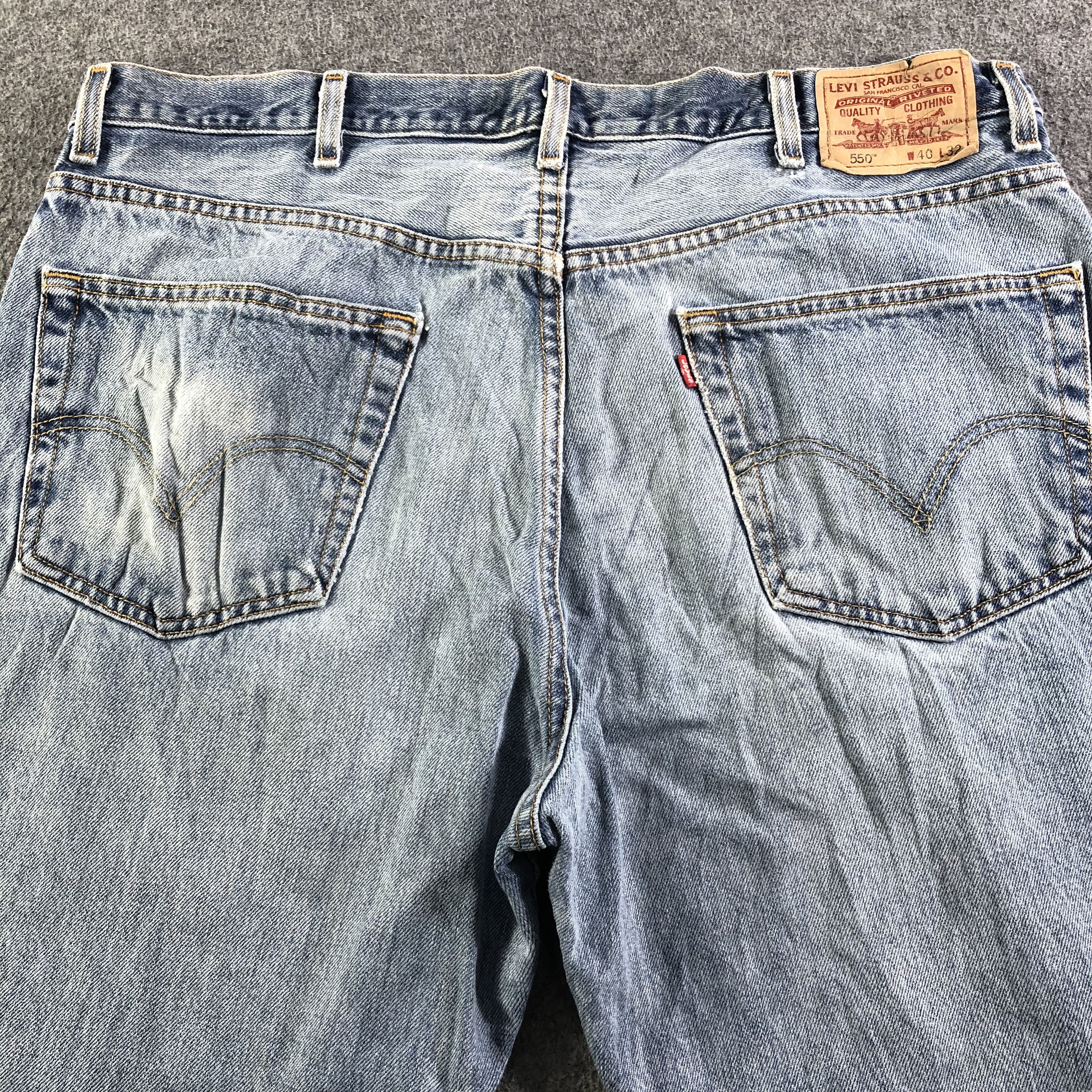 Levi's Vintage Blue Wash Levis 550 Jeans-J3141 Size US 40 / EU 56 - 4 Thumbnail