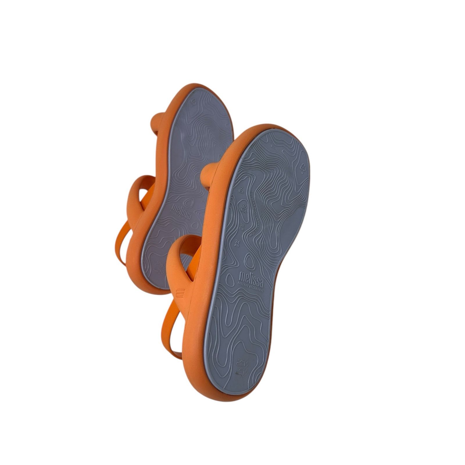 Urban Outfitters Urban Outfitters Melissa Orange Slide Sandal size 6 Size US 6 / IT 36 - 3 Thumbnail