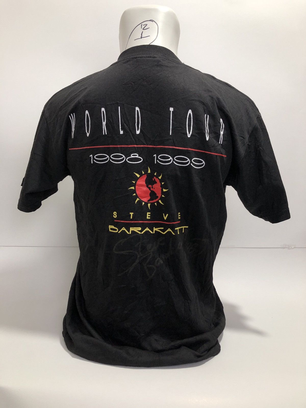 Vintage Vintage Steve Barakatt World Tour T-Shirt Size US M / EU 48-50 / 2 - 2 Thumbnail