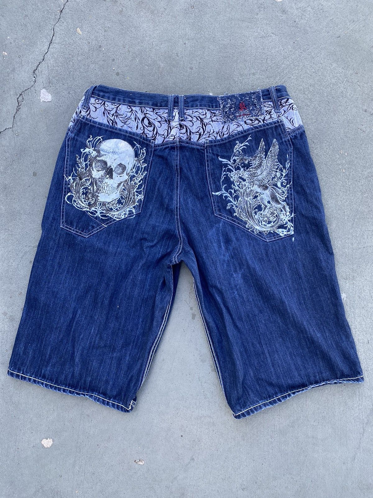 Affliction × JNCO × Southpole Crazy y2k skull Angel wings