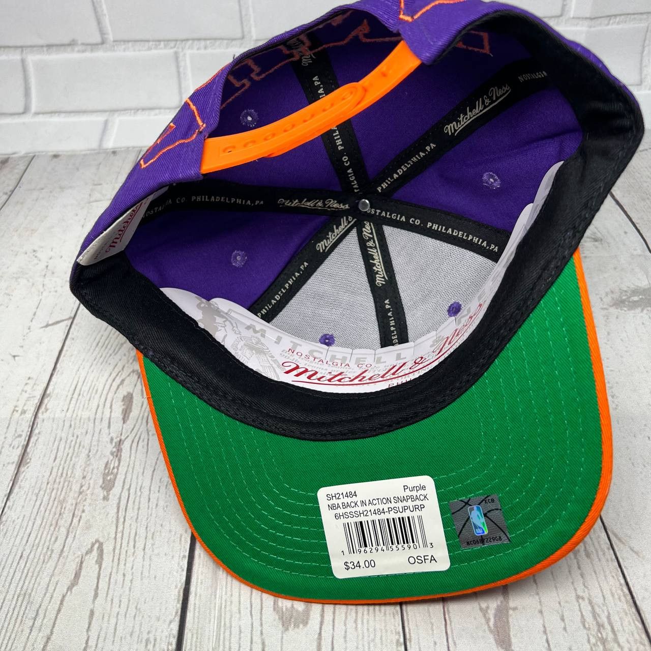 Mitchell & Ness Phoenix Suns NBA Mitchell & Ness Hat Snapback Cap New Men Size ONE SIZE - 5 Thumbnail