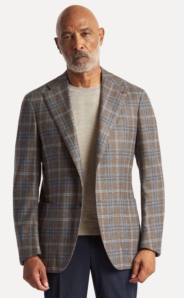 Isaia 3750$ Isaia Napoli Dustin blazer Size 54L - 1 Thumbnail