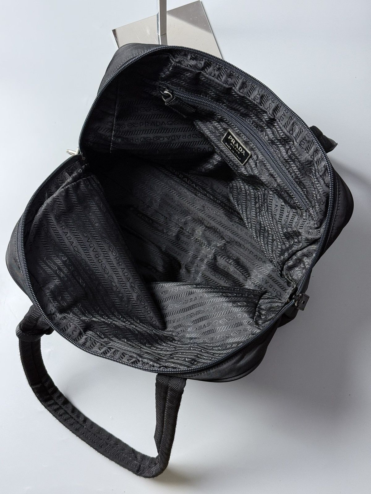 Prada Vintage Prada Bowling Bag Size ONE SIZE - 15 Thumbnail