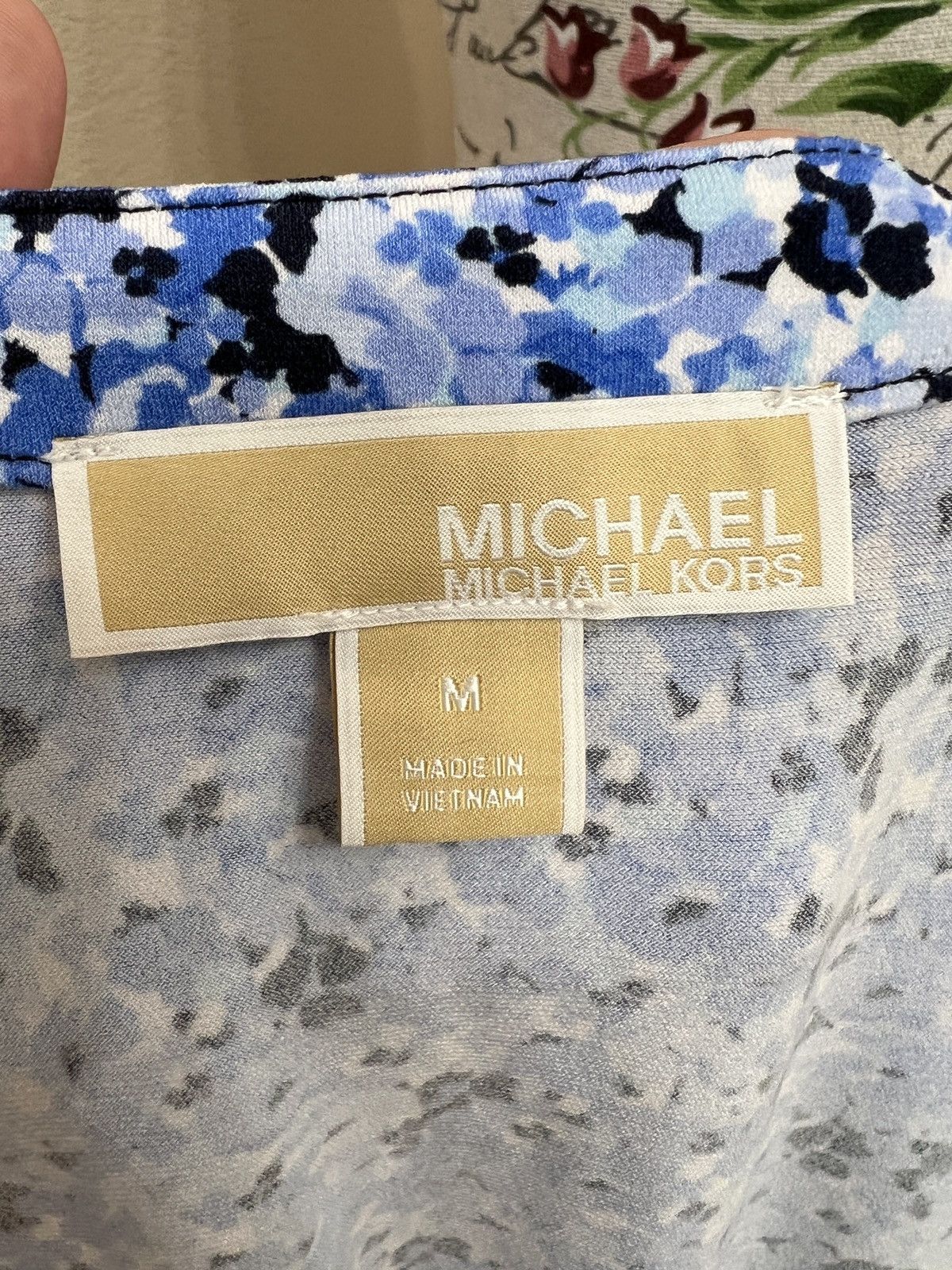 Michael Kors Michael Kors blue and white floral dress size M Size M / US 6-8 / IT 42-44 - 5 Thumbnail