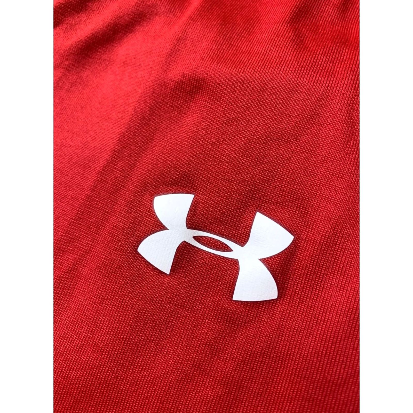 Under Armour Under Armour Mens Training Compression Shirt Jersey T-Shirt M Red Short Sleeve 100% Polyester Sports Regular Size M Mens Size US M / EU 48-50 / 2 - 3 Thumbnail