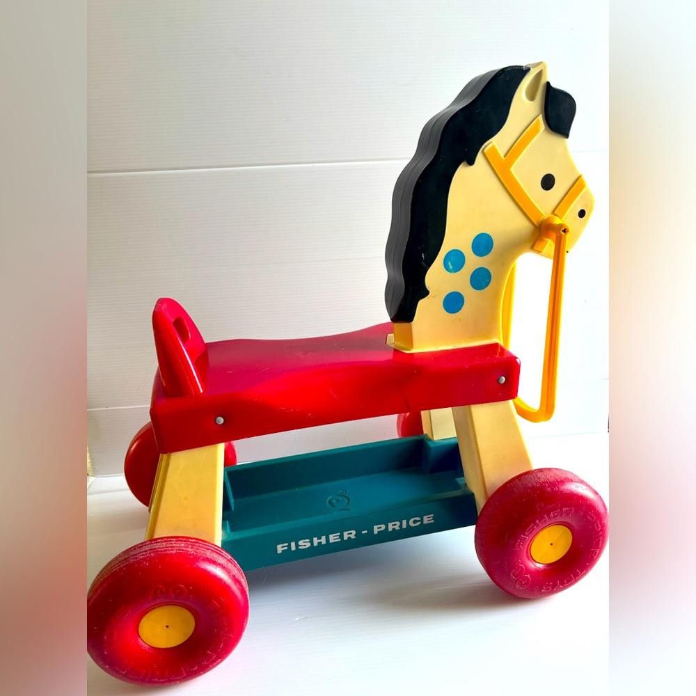 Designer Vintage 1976 Fisher-Price Toddler Riding Horse Size ONE SIZE - 1 Thumbnail
