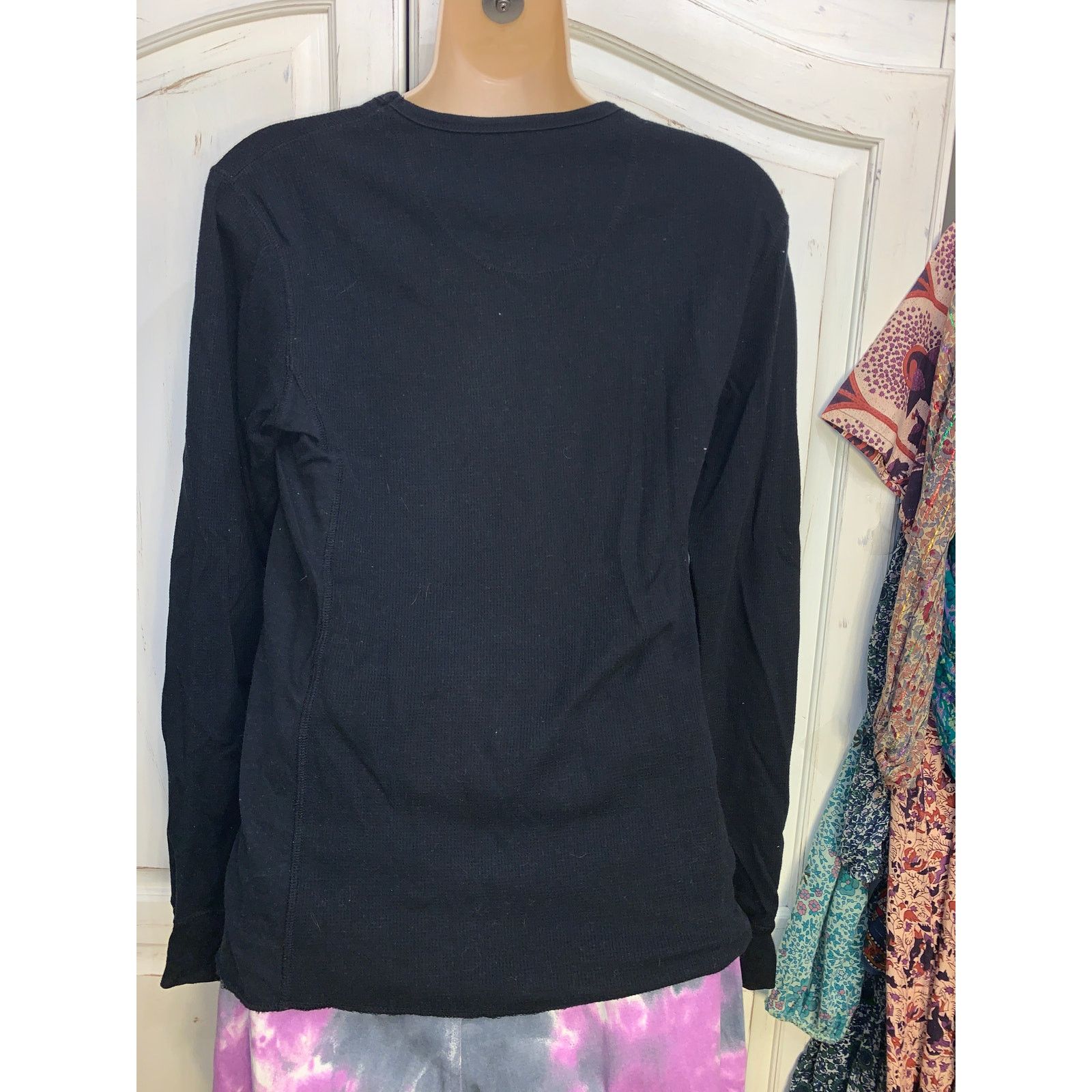 Levi's Y2K LEVIS THERMAL WAFFLE CALIFORNIA BIKER MOTORCYCLE TOP S Size S / US 4 / IT 40 - 6 Thumbnail