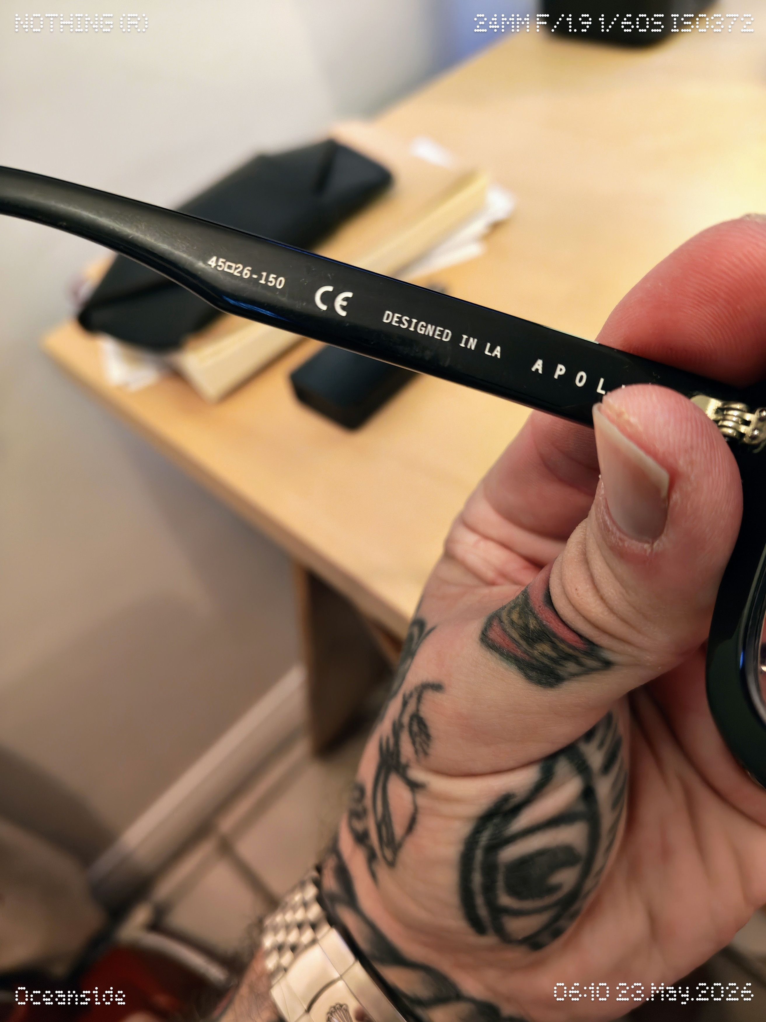 Akila AKILA Apollo Black Unisex Optical Frames / Sunglasses 45-26 Size ONE SIZE - 5 Thumbnail