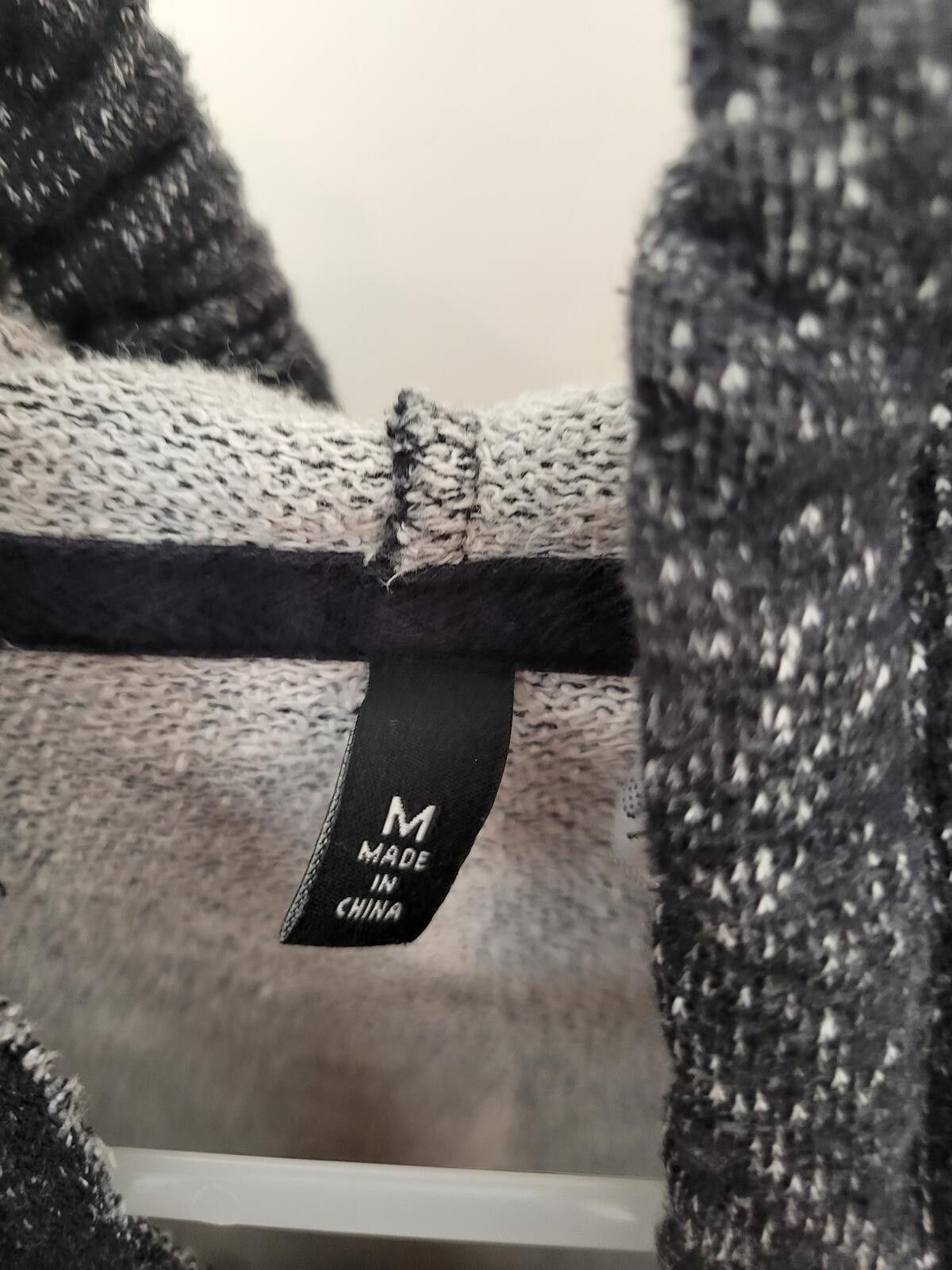 Other Women's Medium Dark Gray Hoodie with LOVE Floral Print Size M / US 6-8 / IT 42-44 - 3 Thumbnail