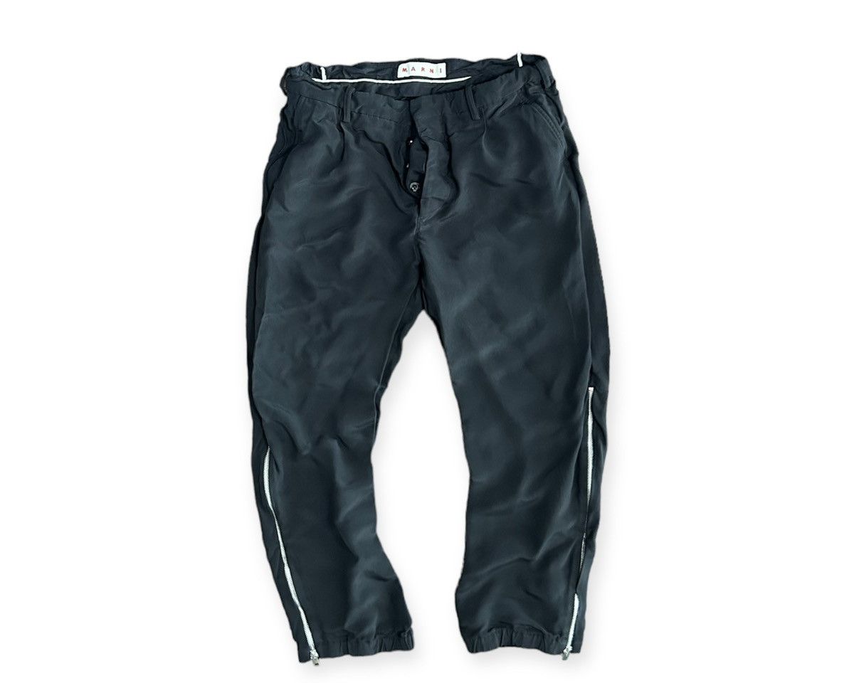 image of Marni Ankle Zip Trousers in Black, Men's (Size 30)