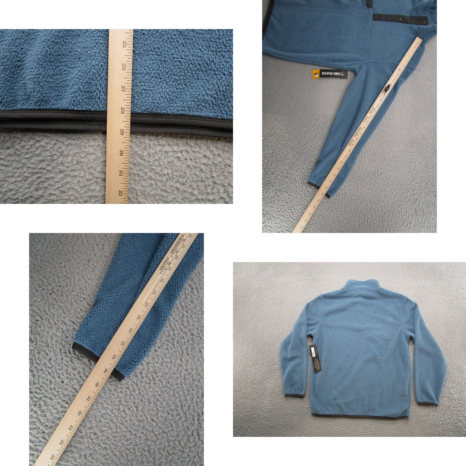 Vintage DRI DUCK Mens Sweater Pullover 1/4 Snap Mountain Fleece Sherpa Jacket Size S Blue Knit Logo Button Casual Outdoor Mens Size US S / EU 44-46 / 1 - 8 Thumbnail