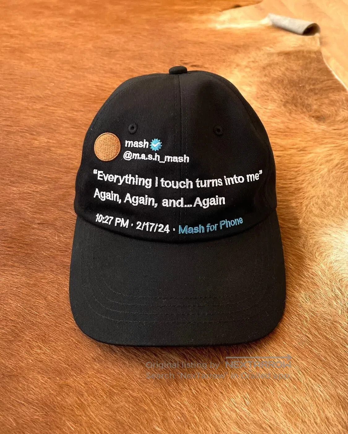 Vintage Retro Streaming Fashion Hat. Size ONE SIZE - 1 Thumbnail
