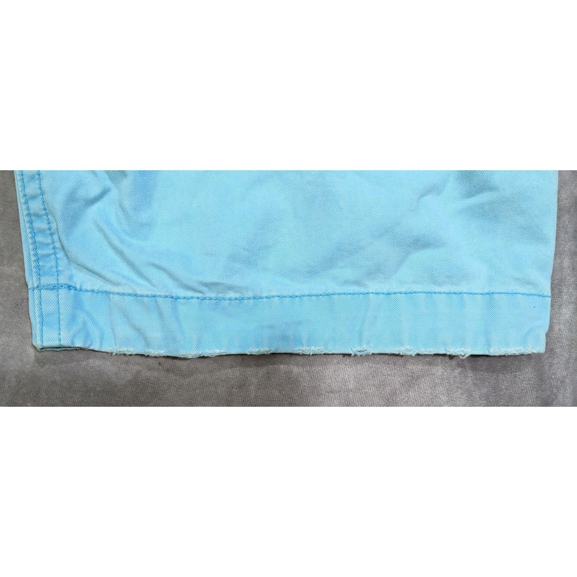 Hollister Preppy Light Blue Summer Shorts by Hollister Size US 32 / EU 48 - 10 Thumbnail