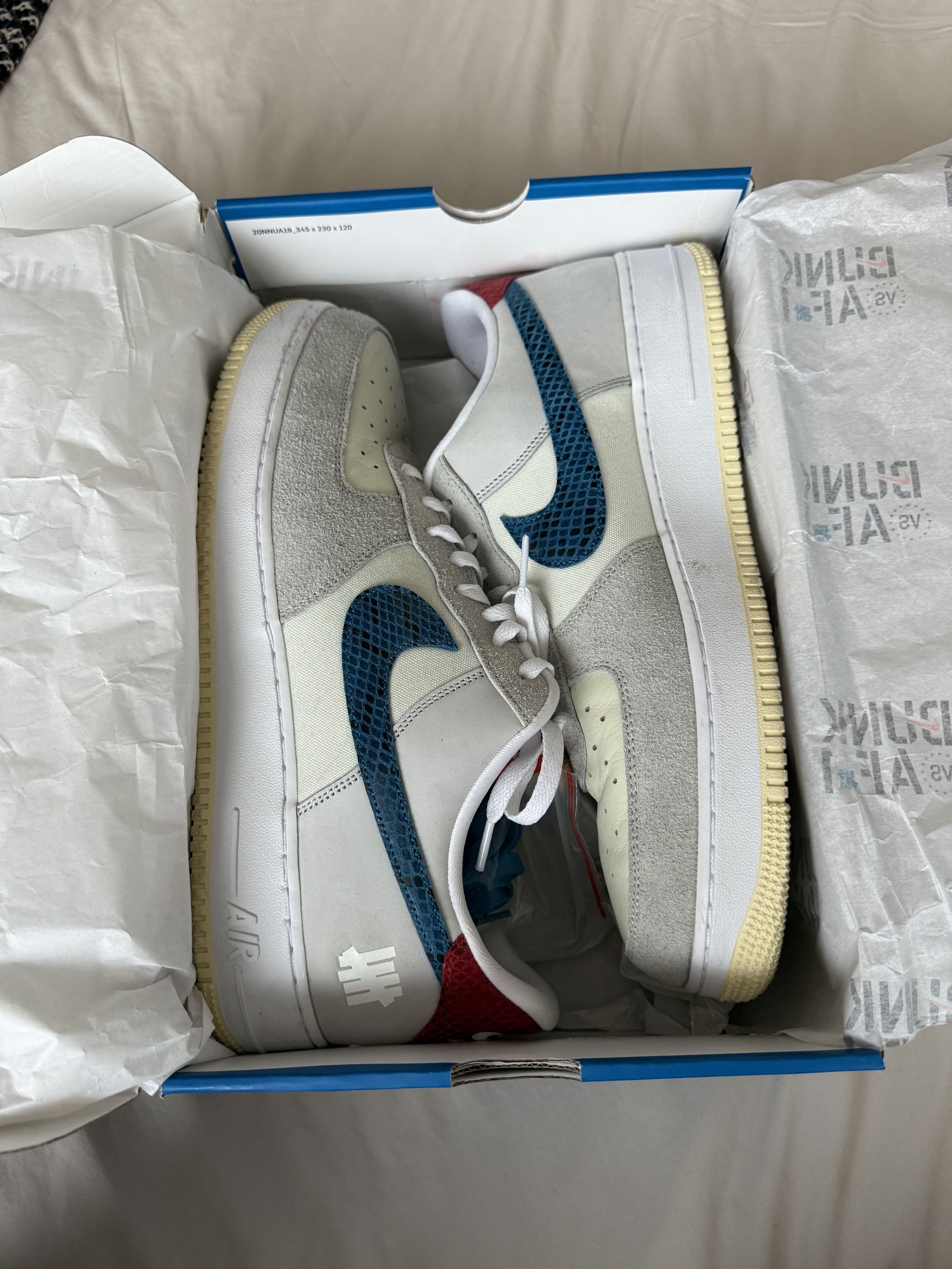 Nike × Undefeated Undefeated Air Force ones Size US 14 / EU 47 - 1 Thumbnail