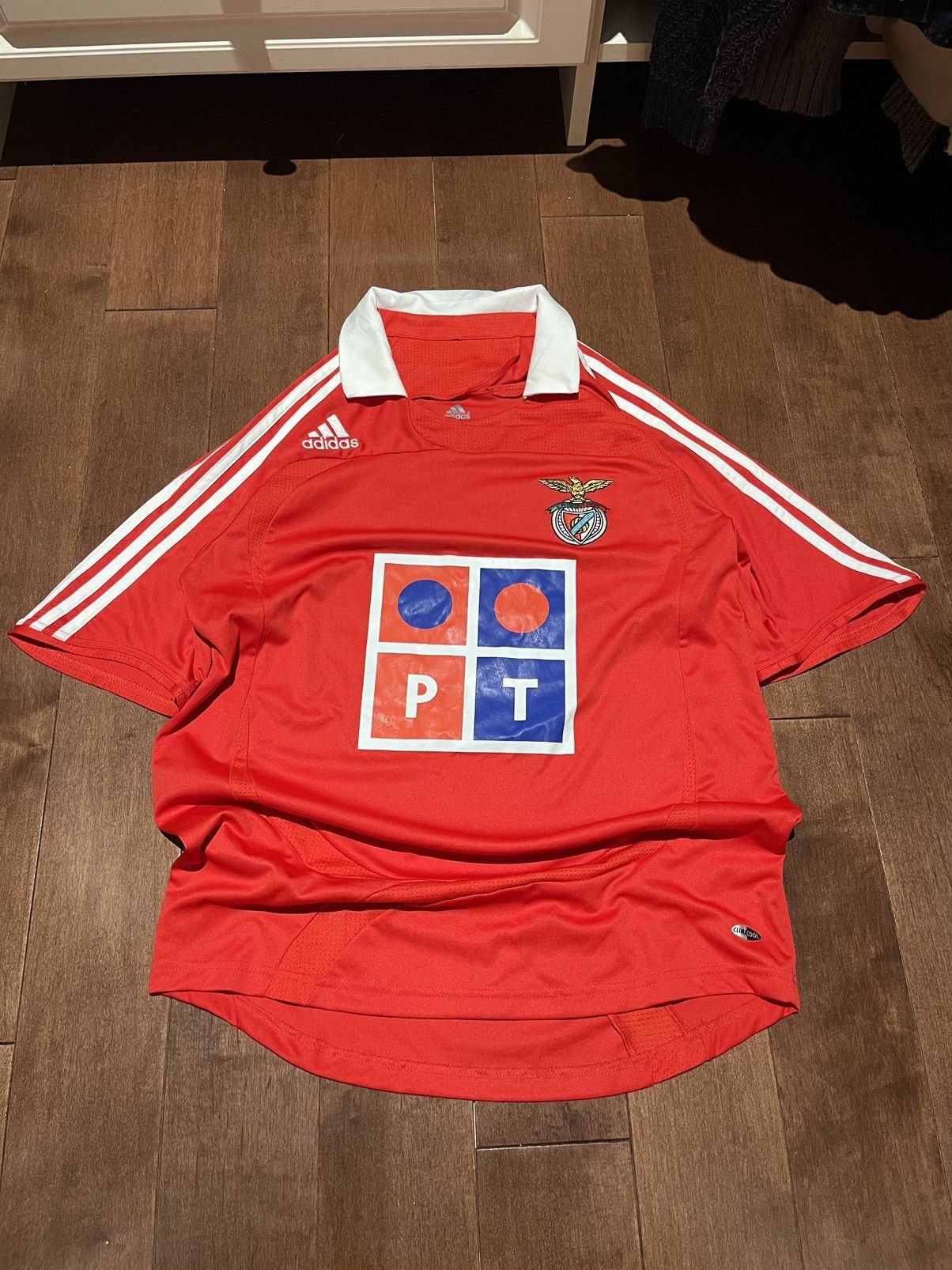 Adidas 2007 Adidas SL Benfica Home Jersey Size US S / EU 44-46 / 1 - 1 Thumbnail